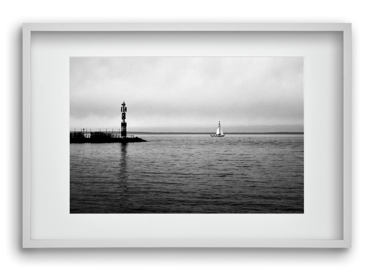 Lost, 60x40 cm (45x30 cm), Fehér keret, paszpartuval