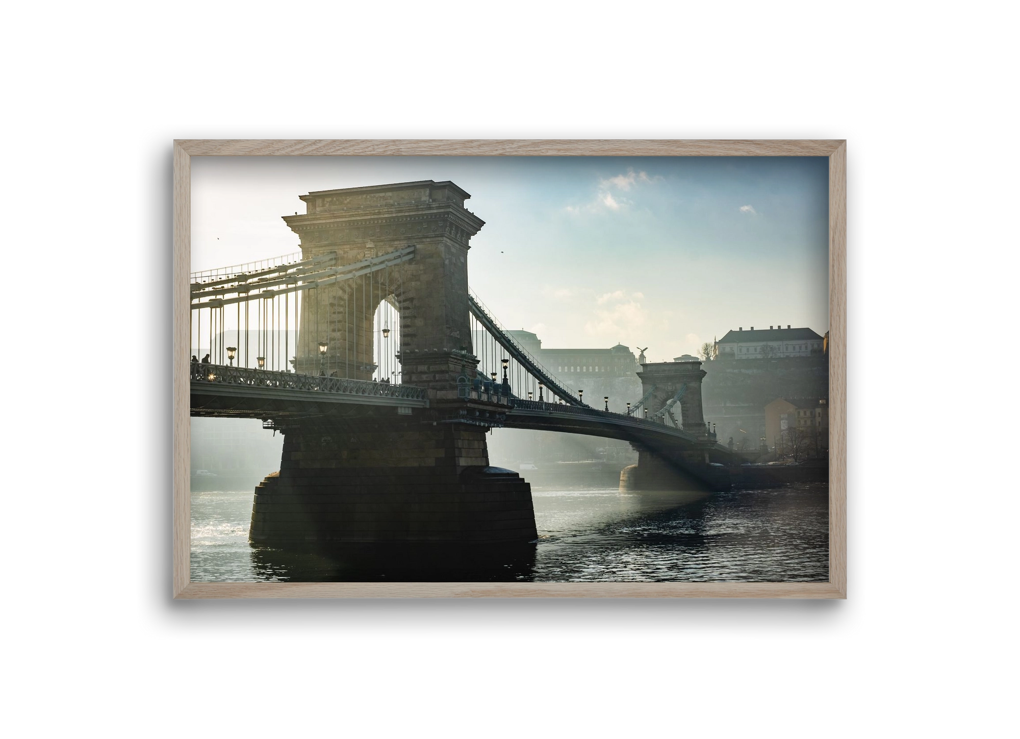 ChainBridge, 30x20 cm (30x20 cm), Tölgy keret