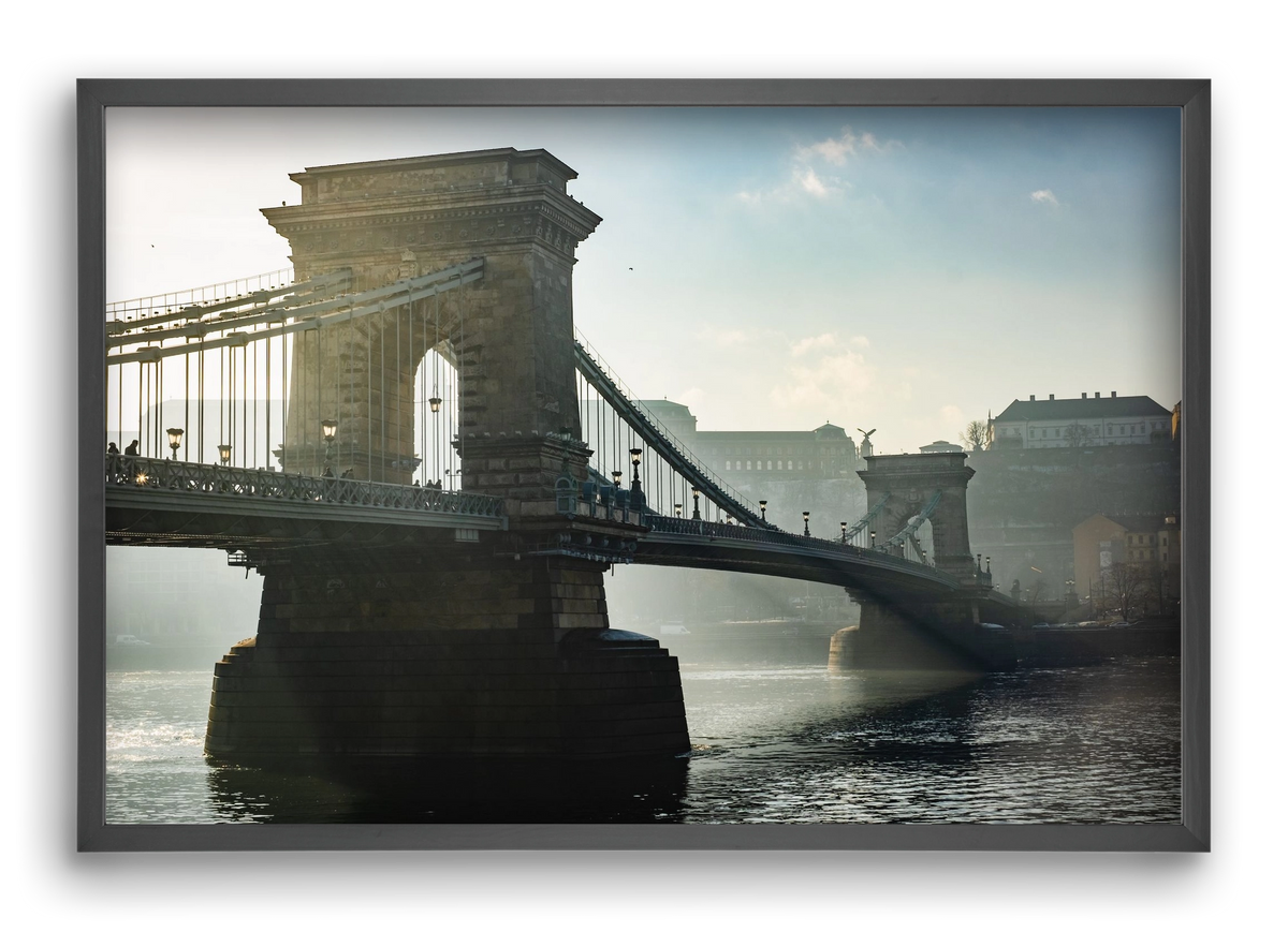 ChainBridge, 60x40 cm (60x40 cm), Fekete keret