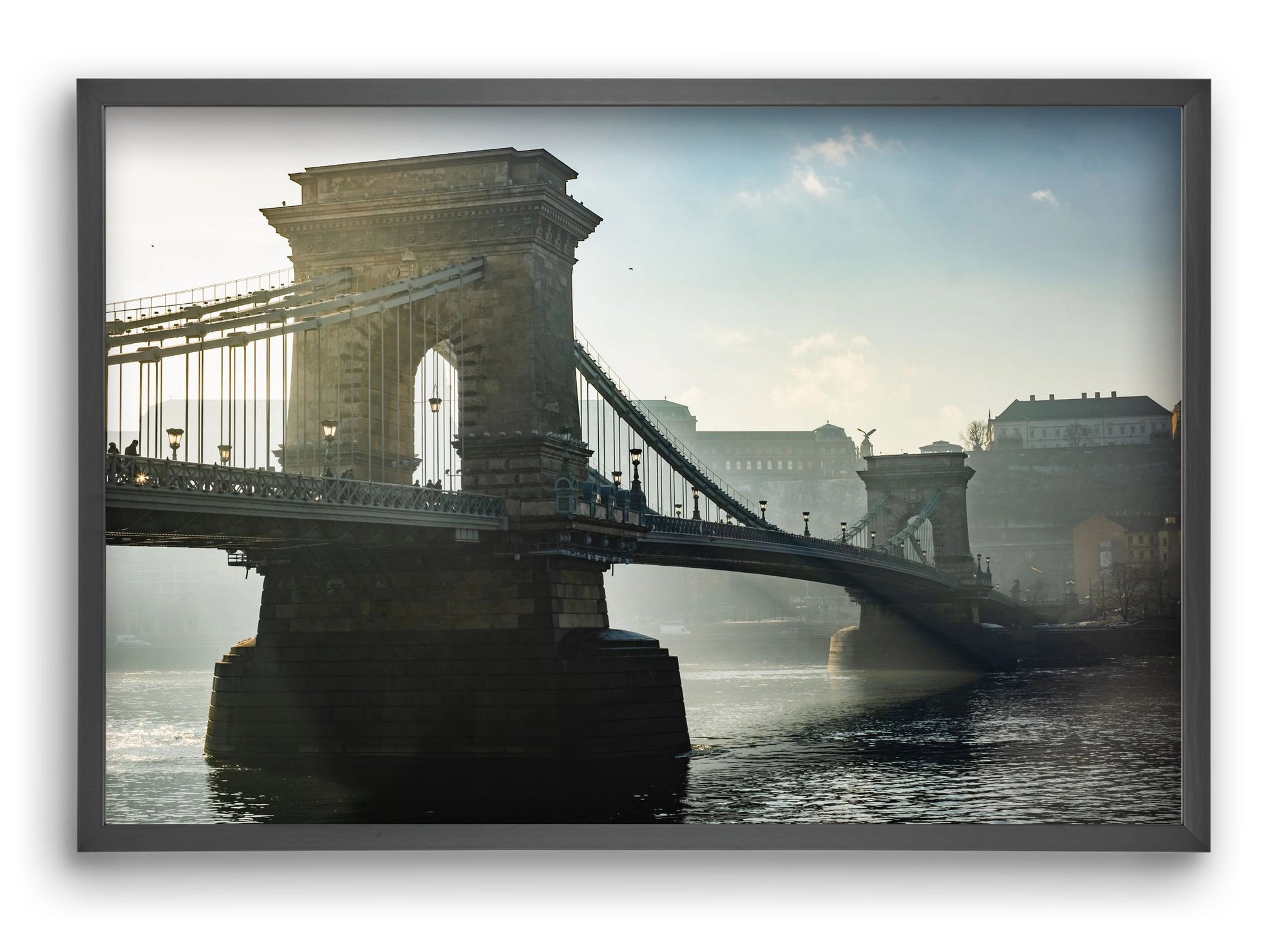 ChainBridge, 60x40 cm (60x40 cm), Fekete keret