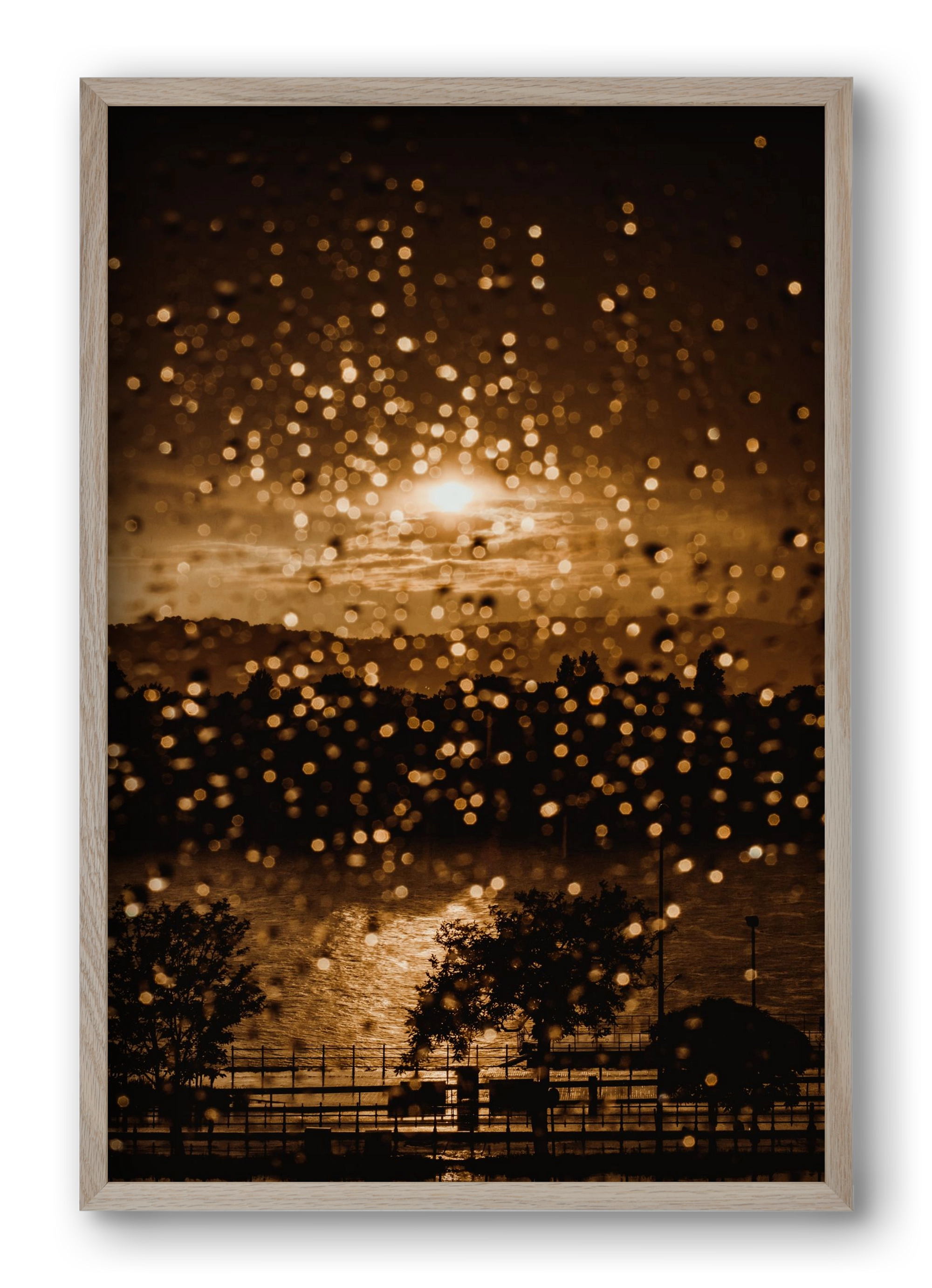 Rainy Day, 40x60 cm (40x60 cm), Tölgy keret