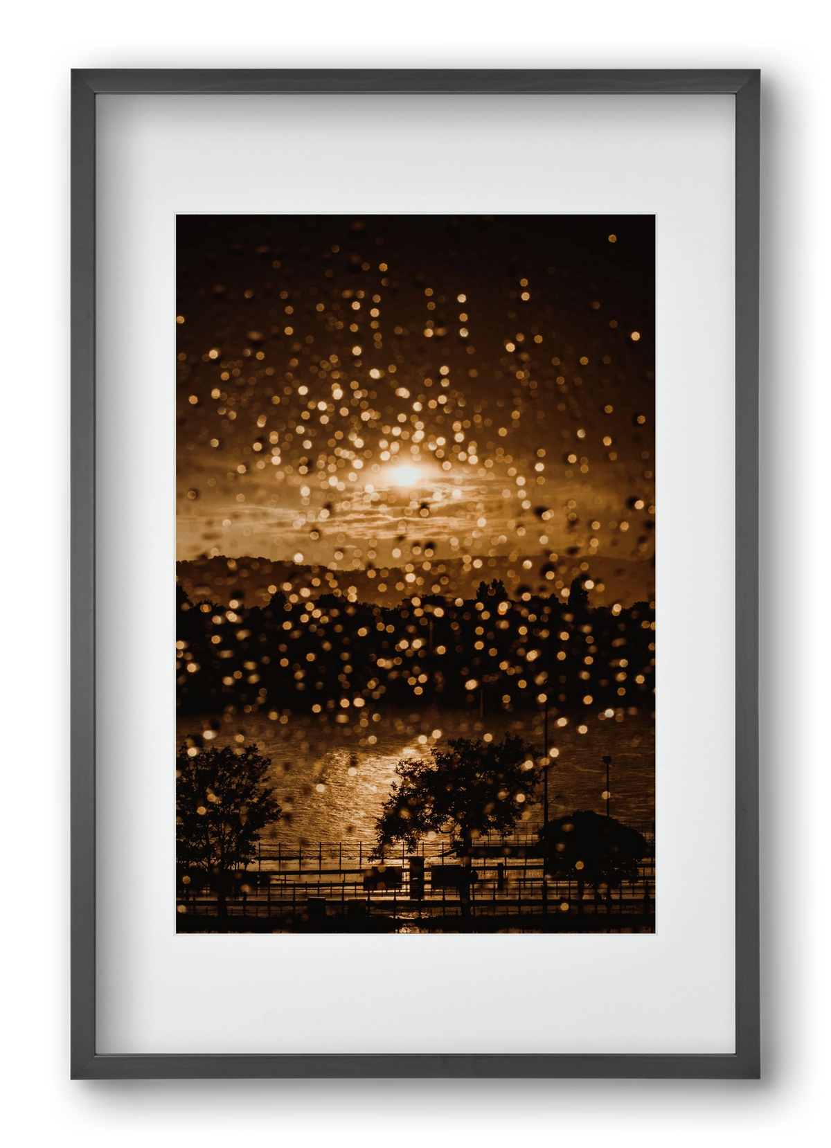 Rainy Day, 40x60 cm (30x45 cm), Fekete keret, paszpartuval