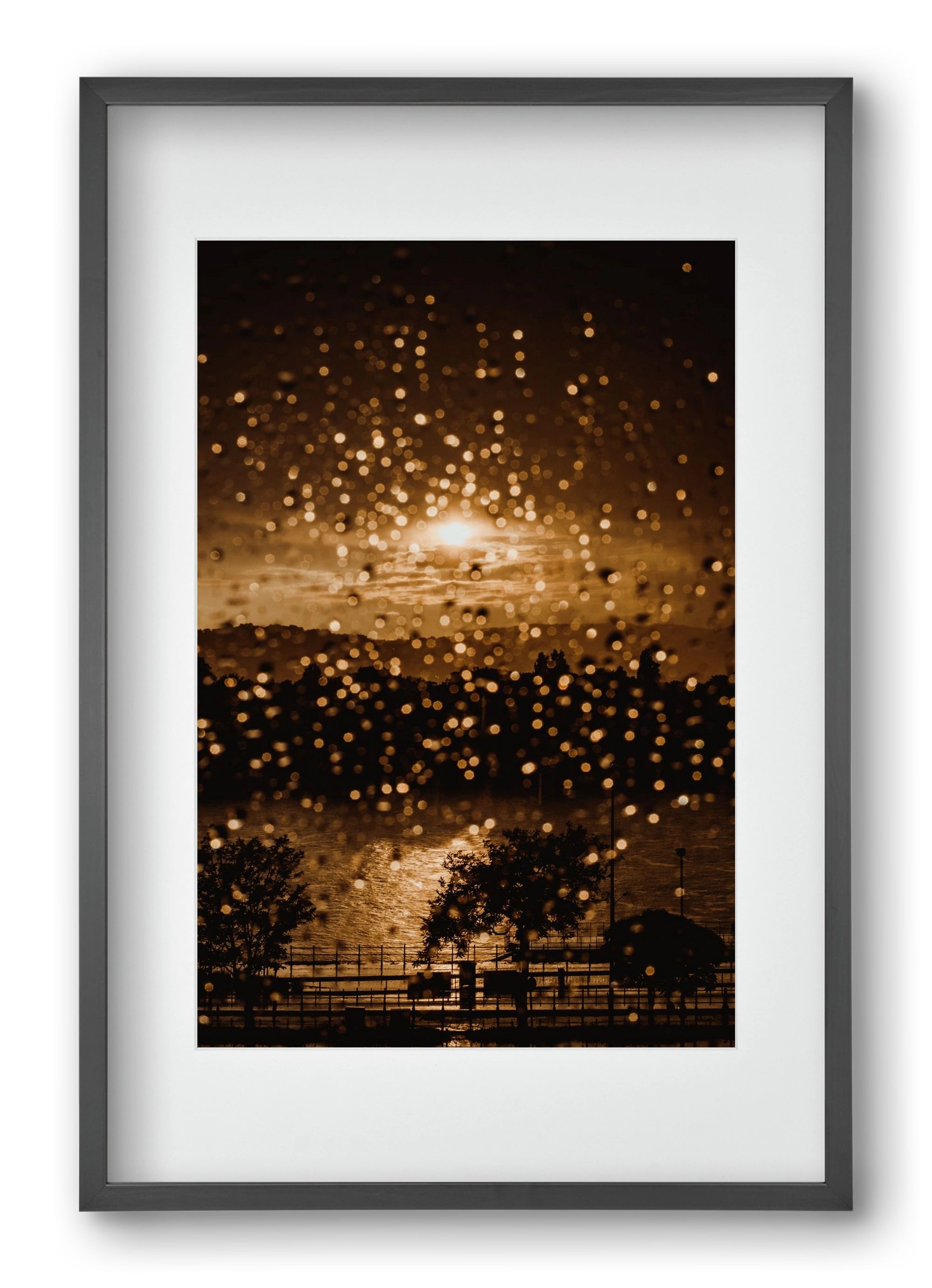 Rainy Day, 40x60 cm (30x45 cm), Fekete keret, paszpartuval