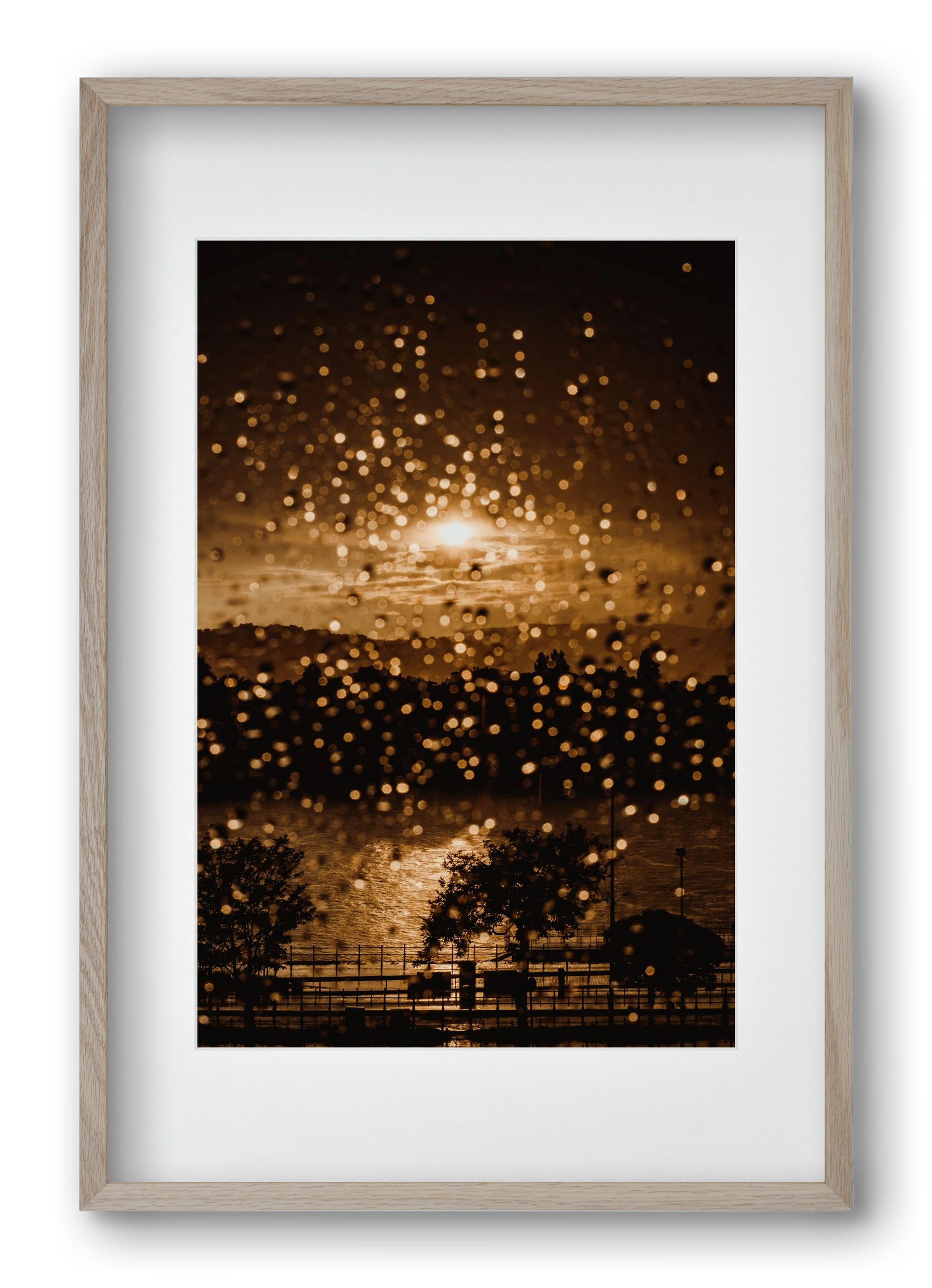 Rainy Day, 40x60 cm (30x45 cm), Tölgy keret, paszpartuval