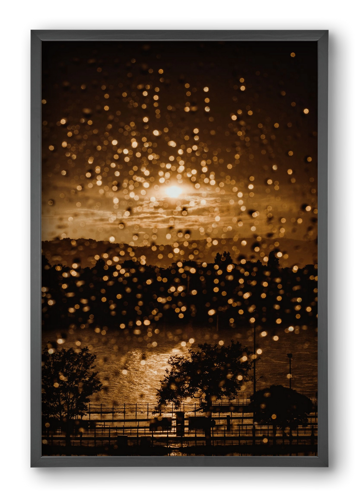 Rainy Day, 40x60 cm (40x60 cm), Fekete keret