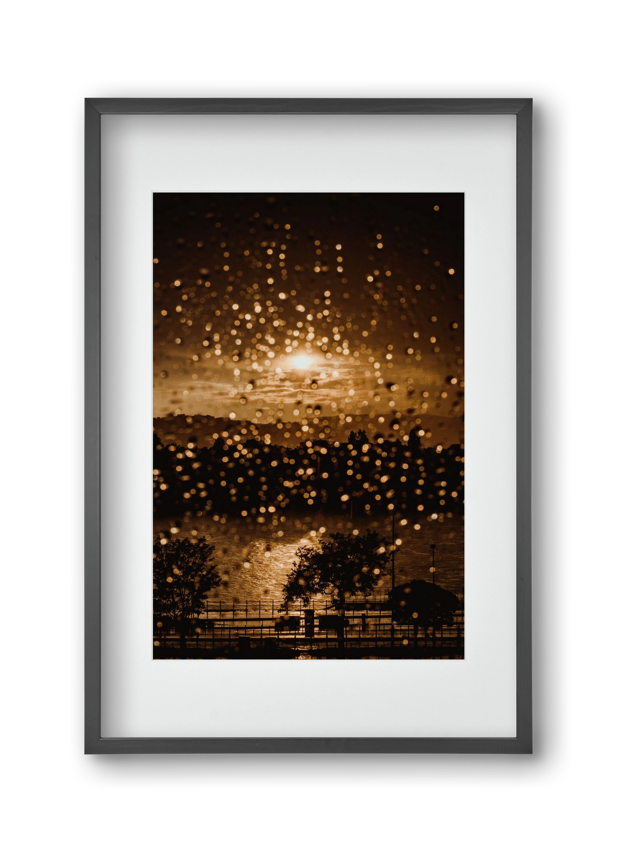 Rainy Day, 30x45 cm (20x30 cm), Fekete keret, paszpartuval