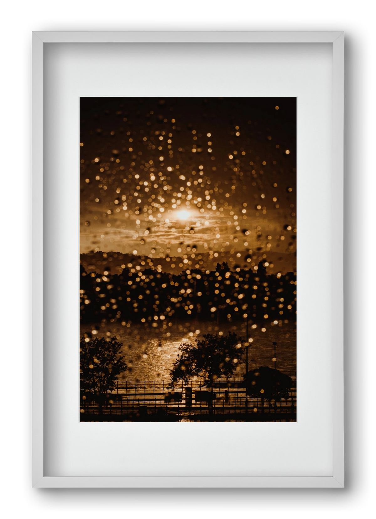 Rainy Day, 40x60 cm (30x45 cm), Fehér keret, paszpartuval