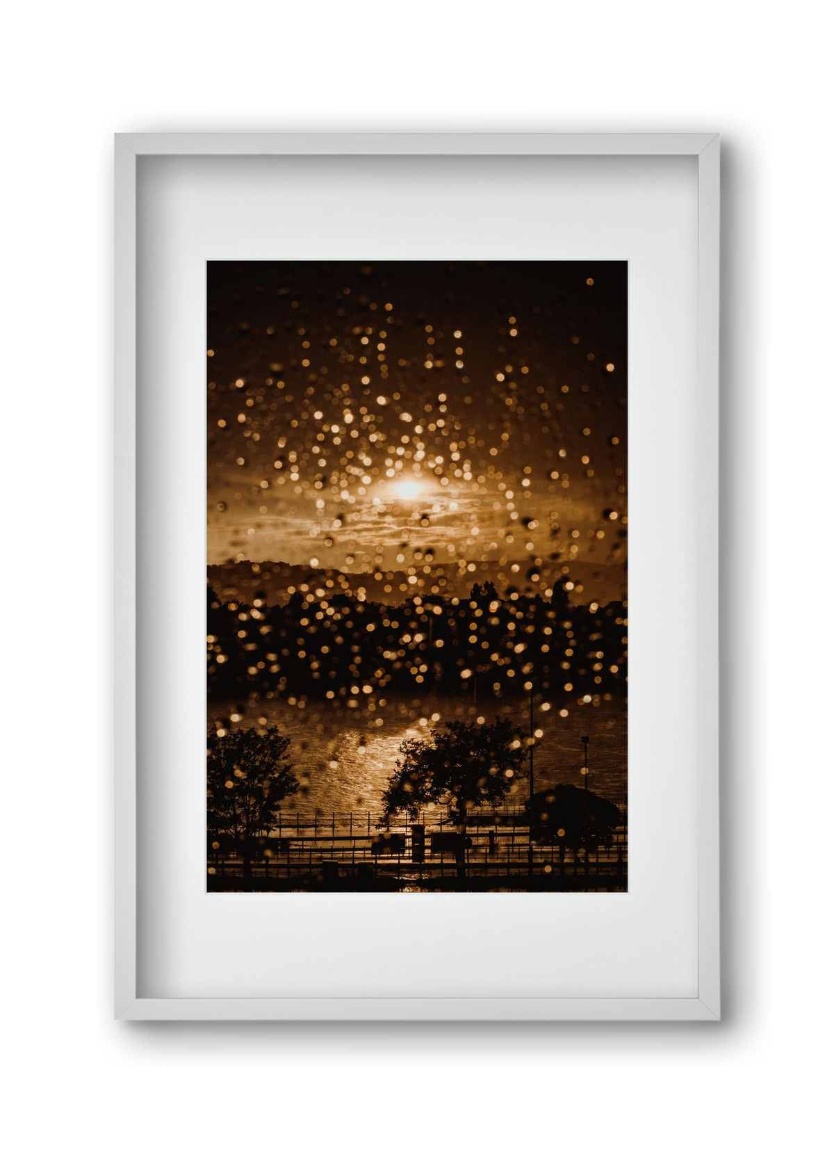 Rainy Day, 30x45 cm (20x30 cm), Fehér keret, paszpartuval