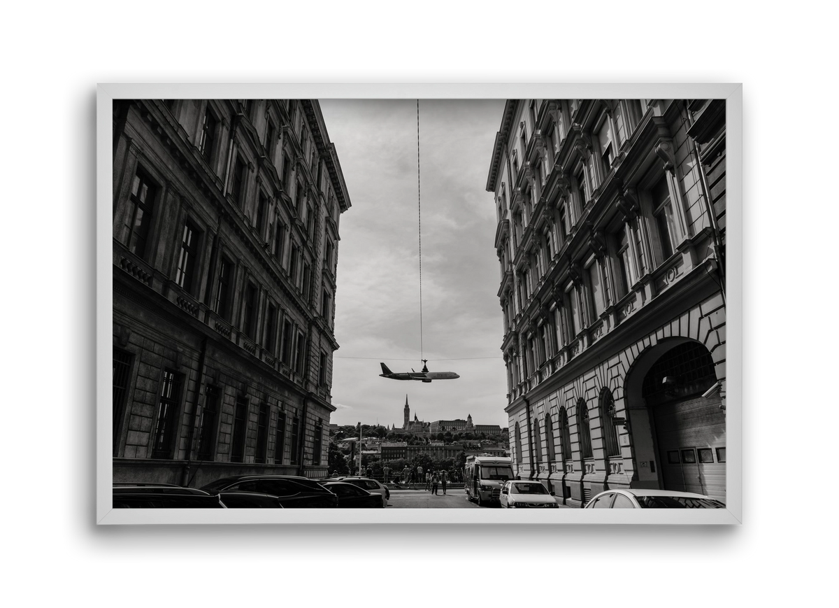 center, 45x30 cm (45x30 cm), Fehér keret