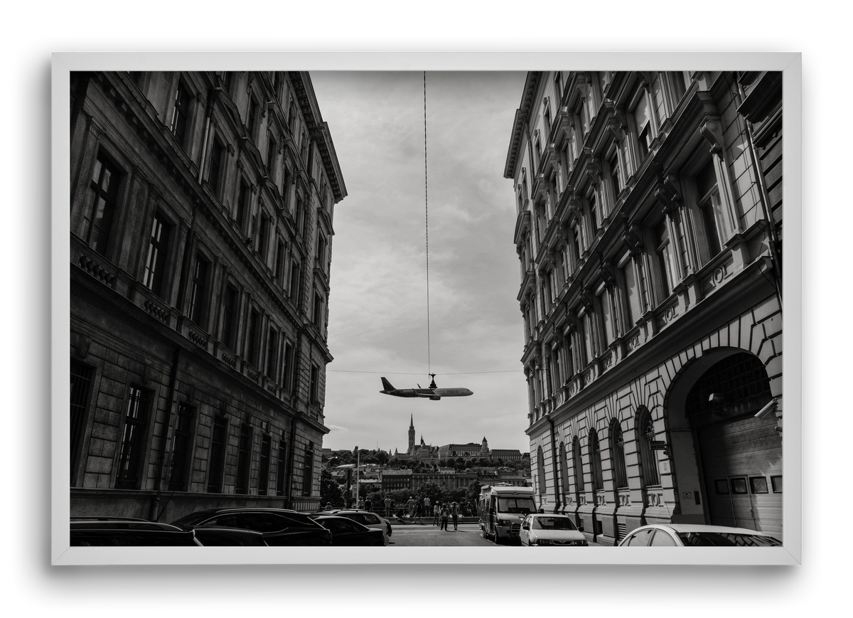 center, 60x40 cm (60x40 cm), Fehér keret