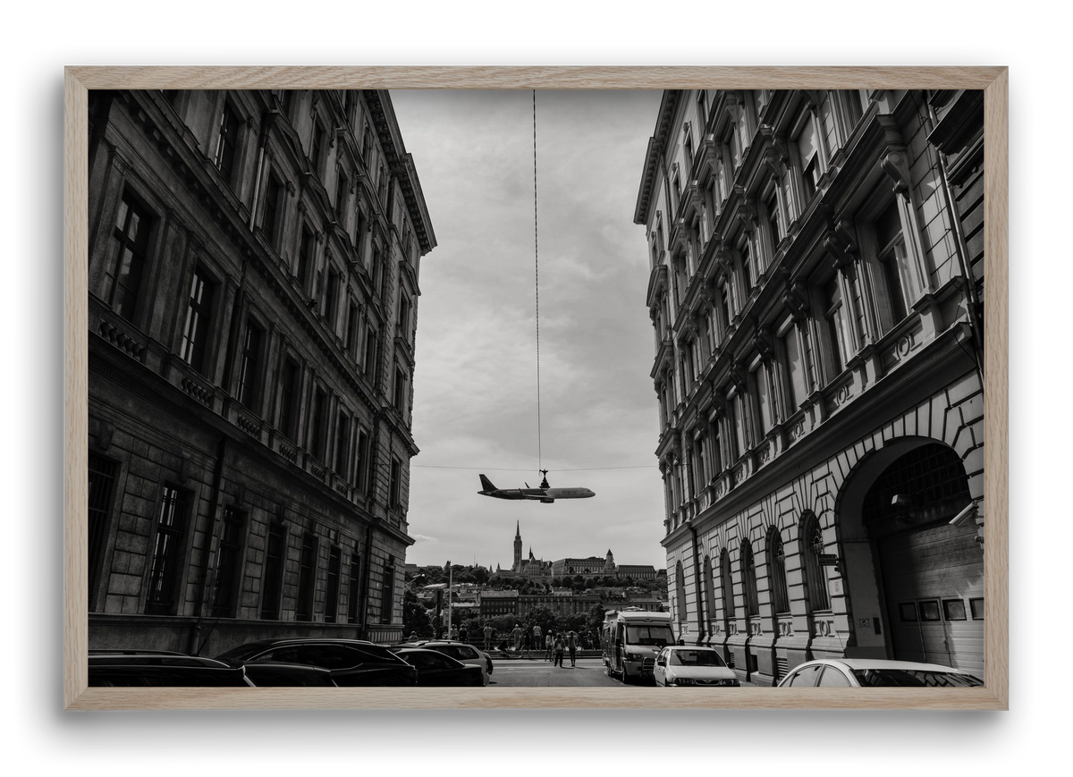 center, 60x40 cm (60x40 cm), Tölgy keret