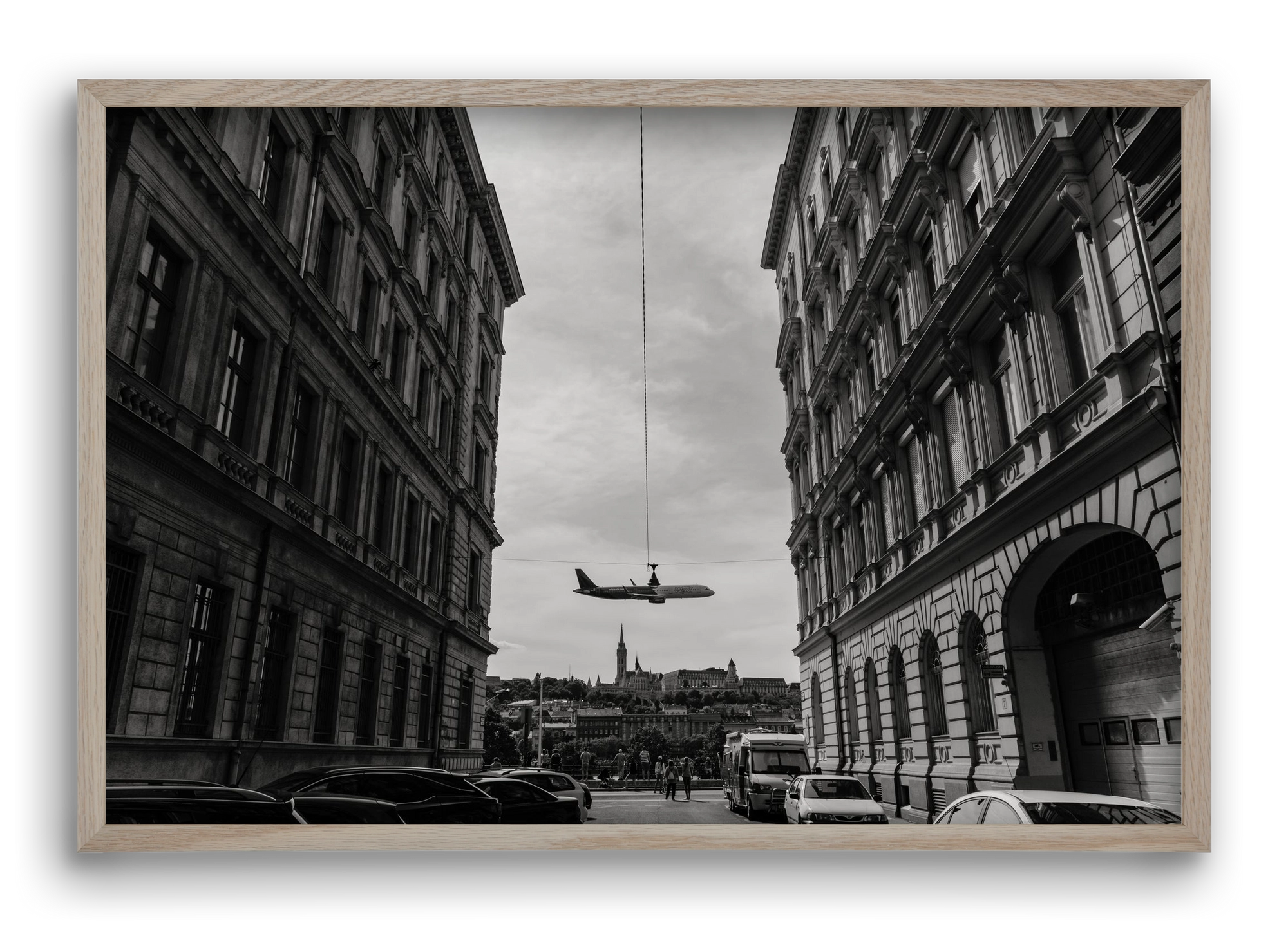 center, 60x40 cm (60x40 cm), Tölgy keret