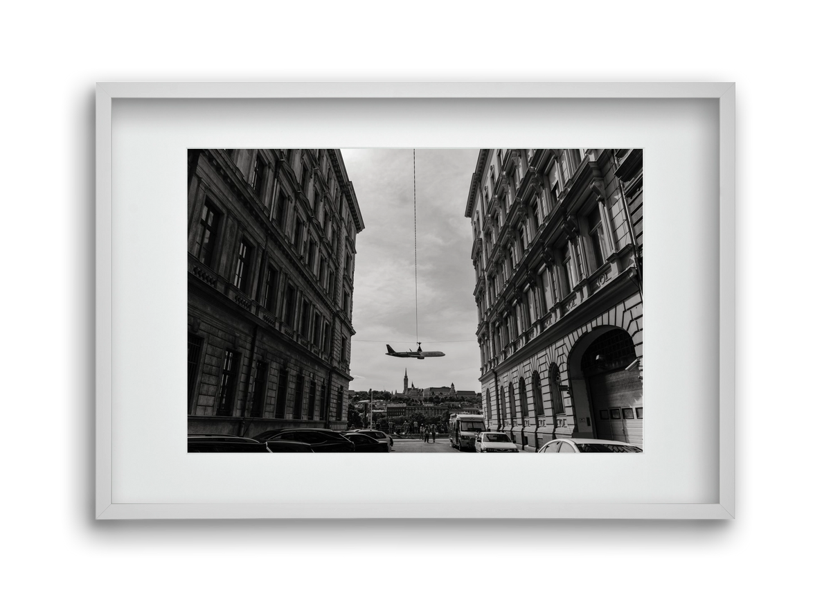 center, 45x30 cm (30x20 cm), Fehér keret, paszpartuval