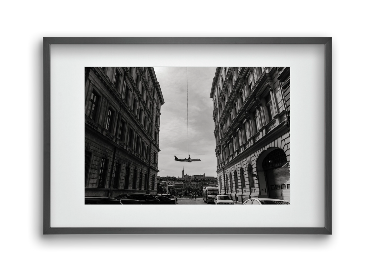 center, 45x30 cm (30x20 cm), Fekete keret, paszpartuval