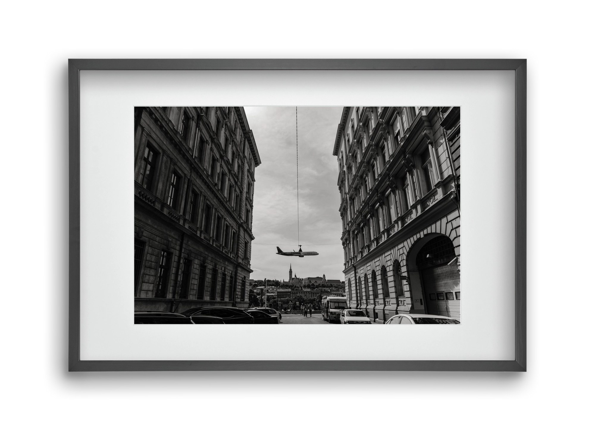 center, 45x30 cm (30x20 cm), Fekete keret, paszpartuval