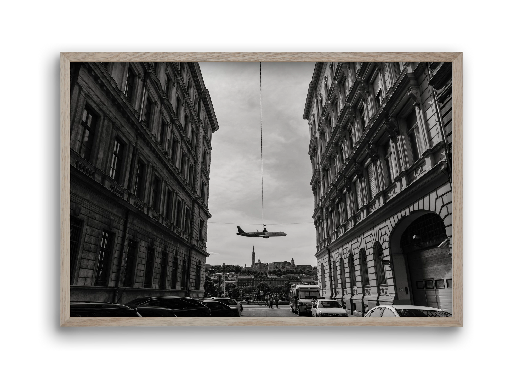 center, 45x30 cm (45x30 cm), Tölgy keret