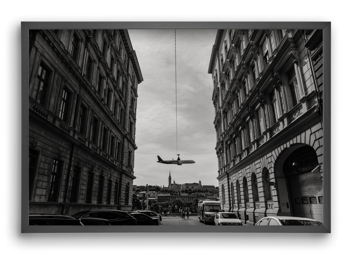 center, 60x40 cm (60x40 cm), Fekete keret