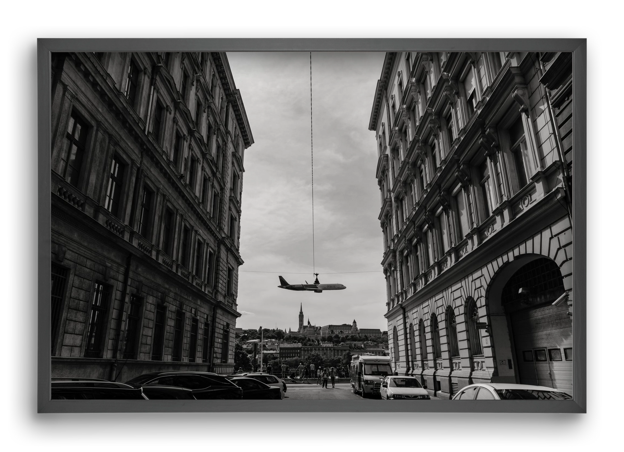 center, 60x40 cm (60x40 cm), Fekete keret