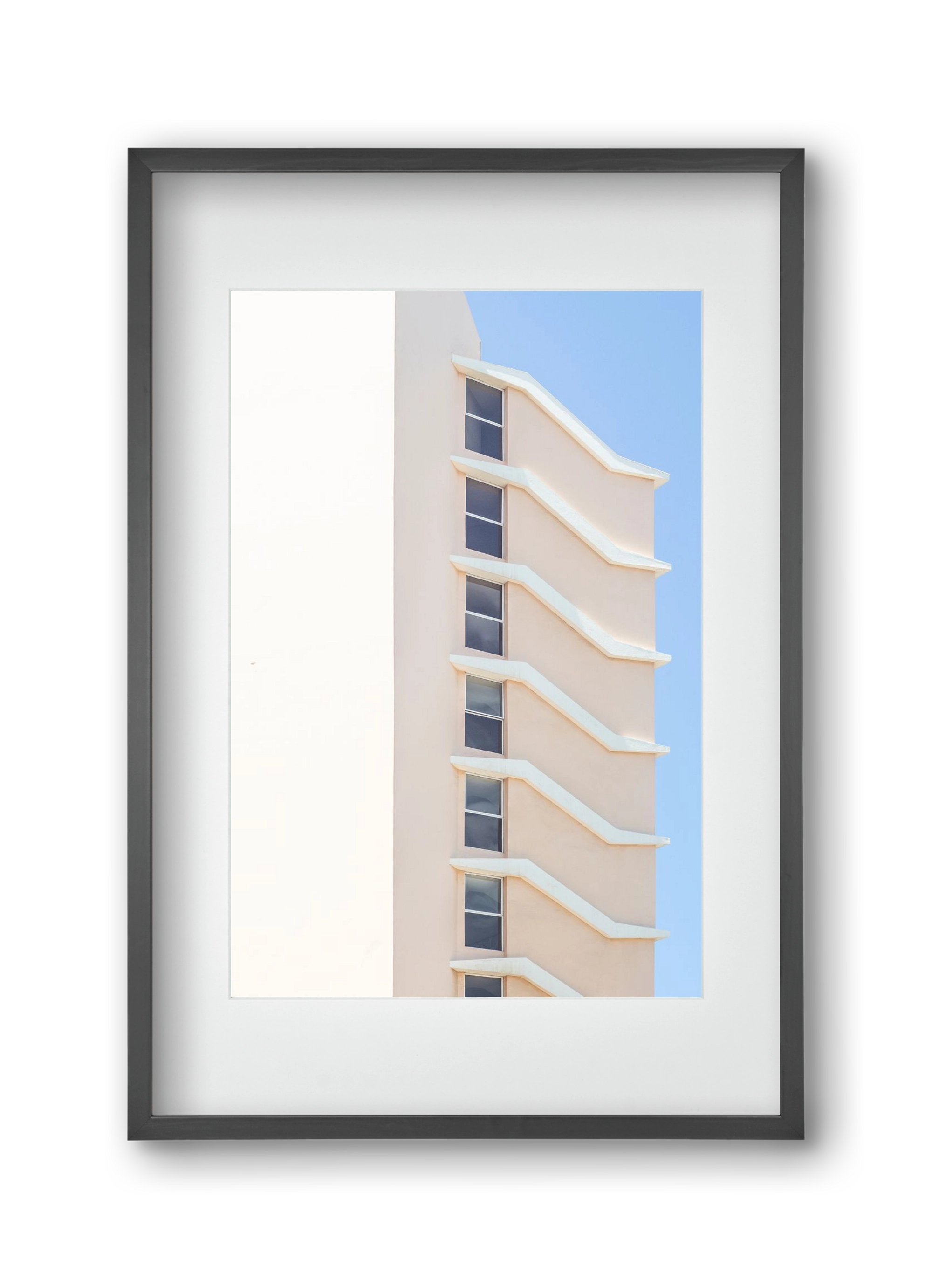 Beverly Hills, 30x45 cm (20x30 cm), Fekete keret, paszpartuval