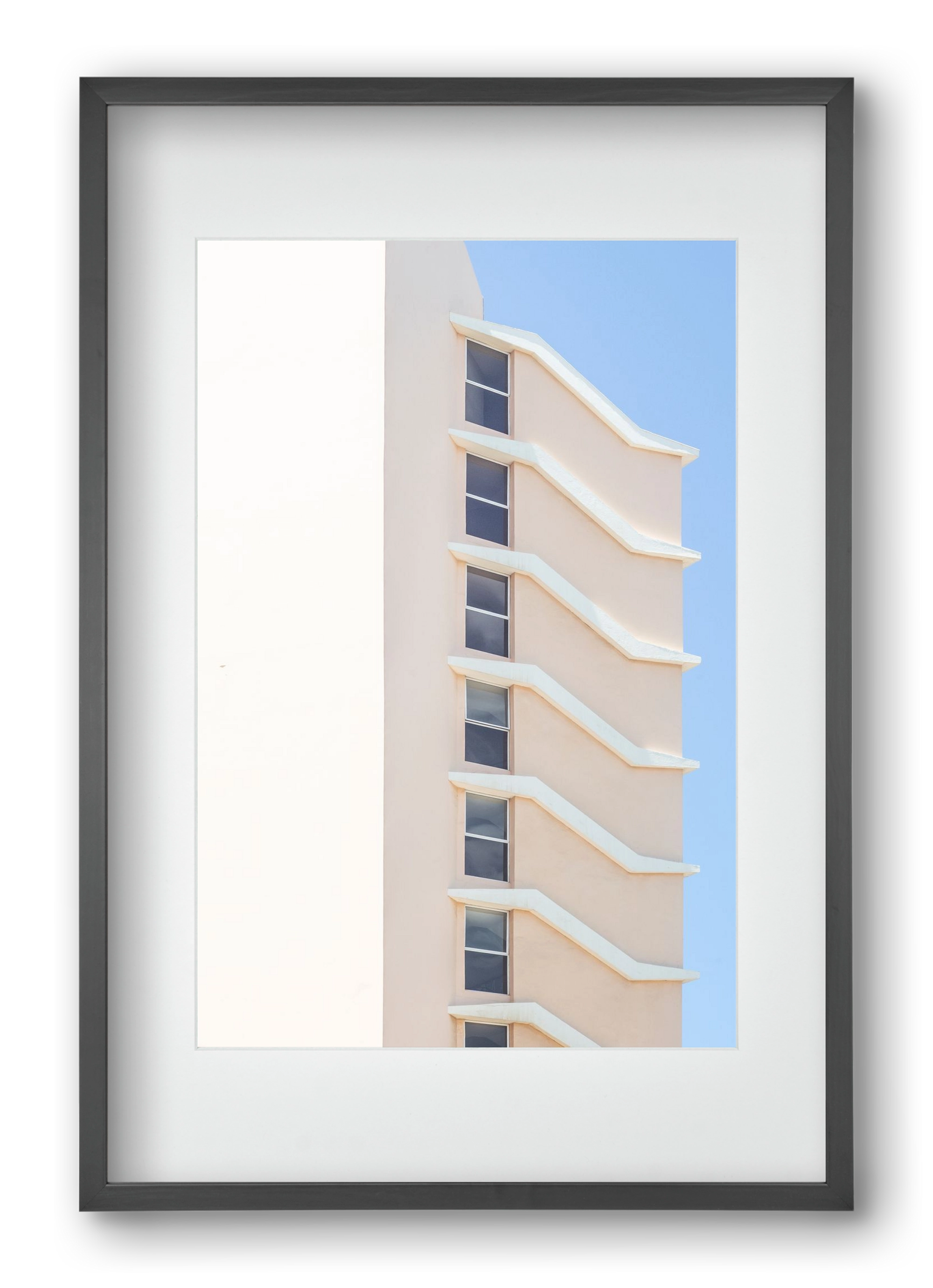 Beverly Hills, 40x60 cm (30x45 cm), Fekete keret, paszpartuval