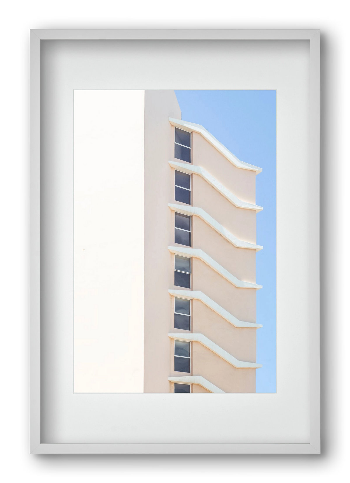 Beverly Hills, 40x60 cm (30x45 cm), Fehér keret, paszpartuval