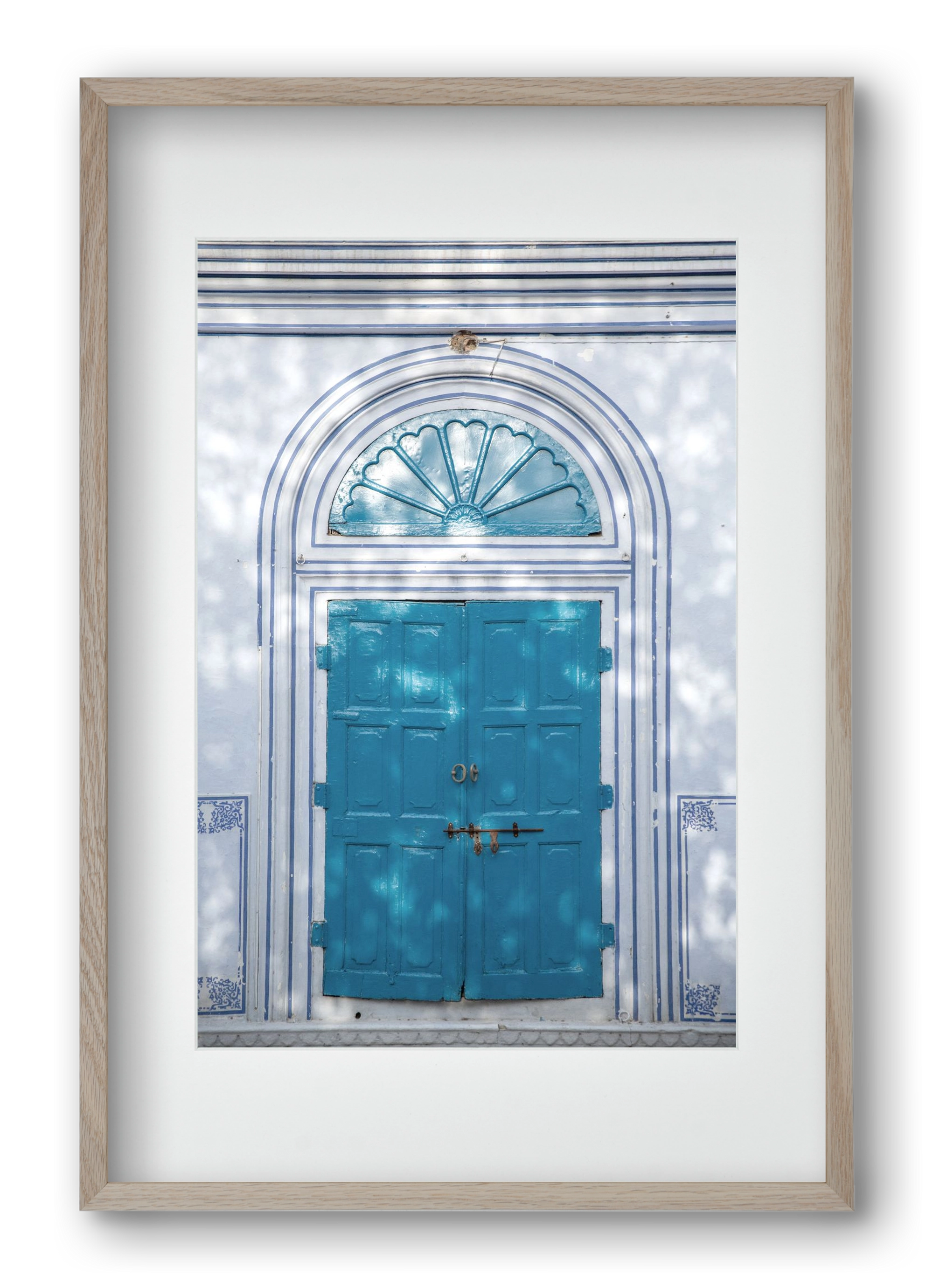 Blue door, 40x60 cm (30x45 cm), Tölgy keret, paszpartuval