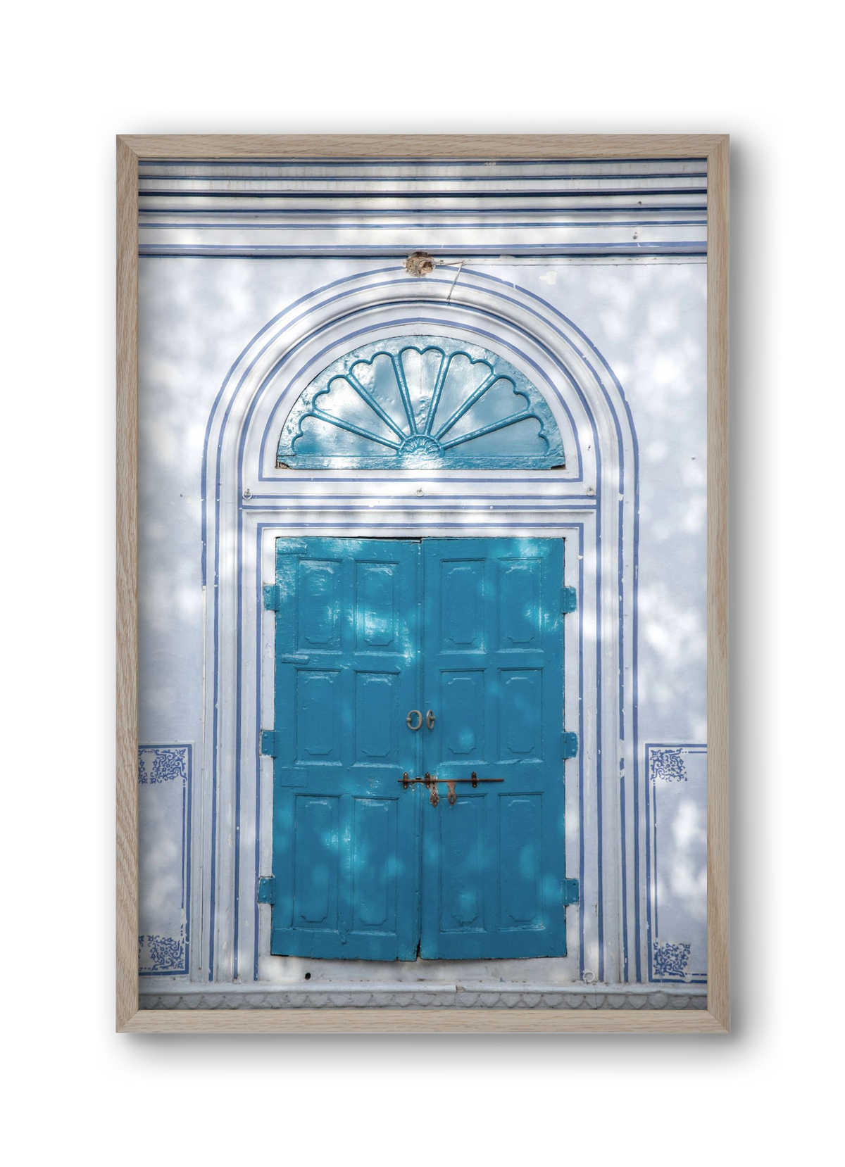 Blue door, 30x45 cm (30x45 cm), Tölgy keret