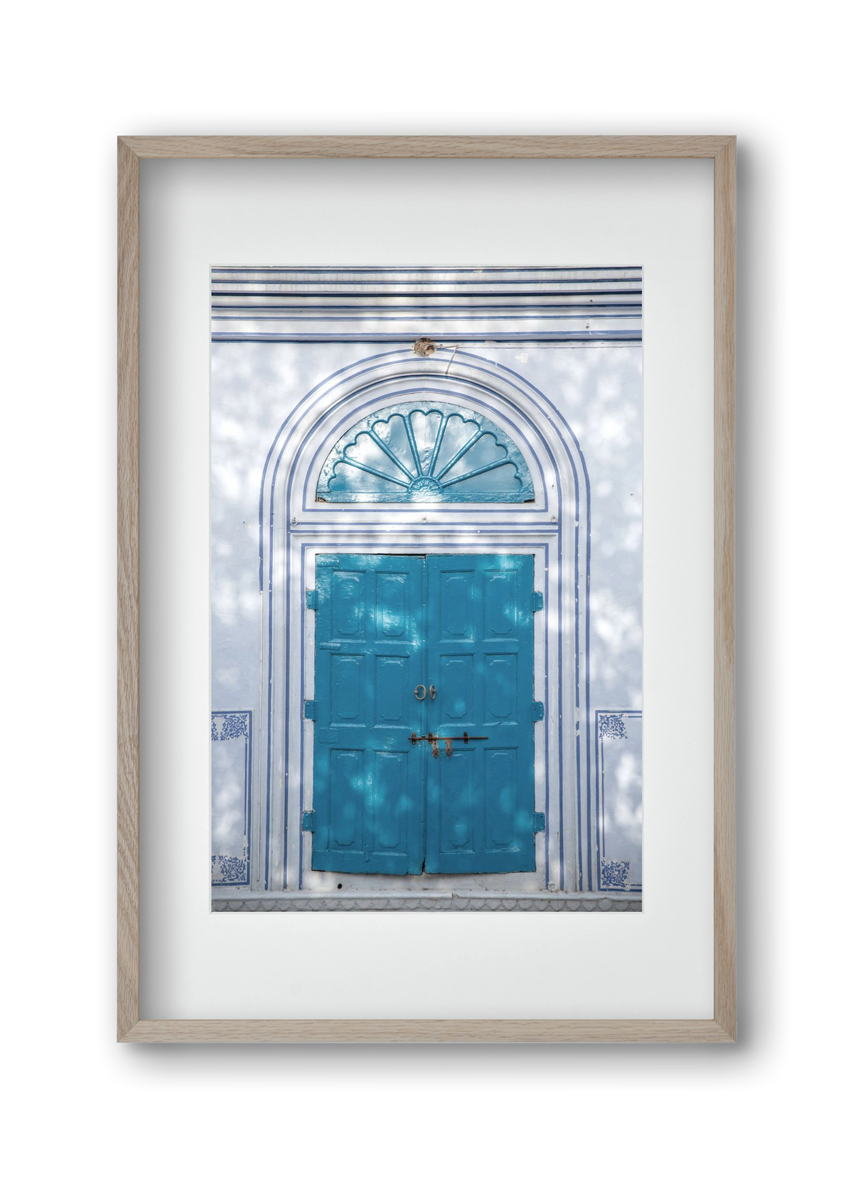 Blue door, 30x45 cm (20x30 cm), Tölgy keret, paszpartuval
