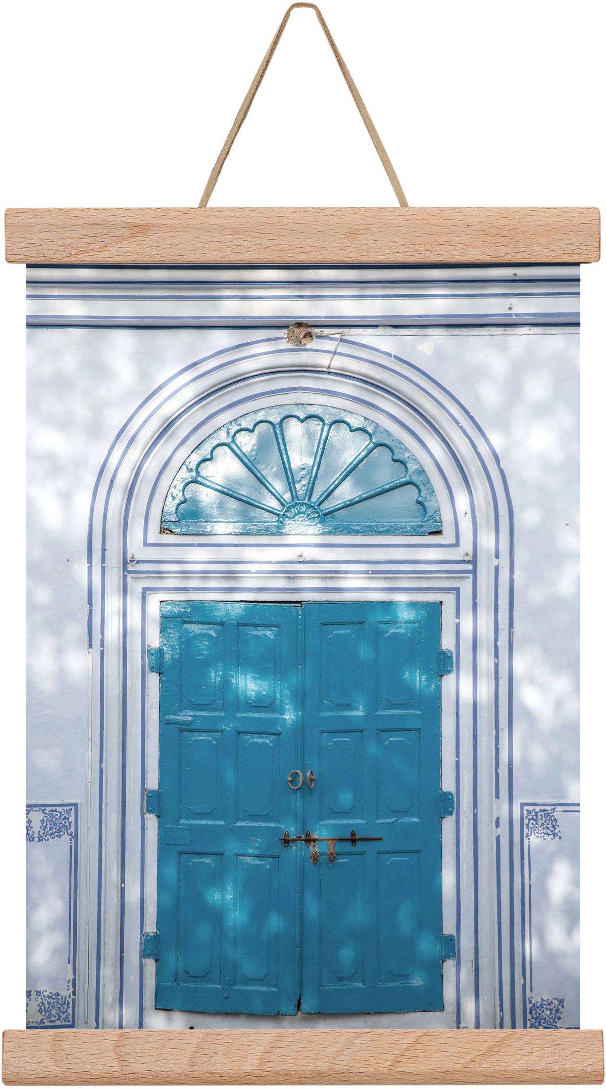 Blue door, 20x30 cm (20x30 cm), Tölgy akasztó