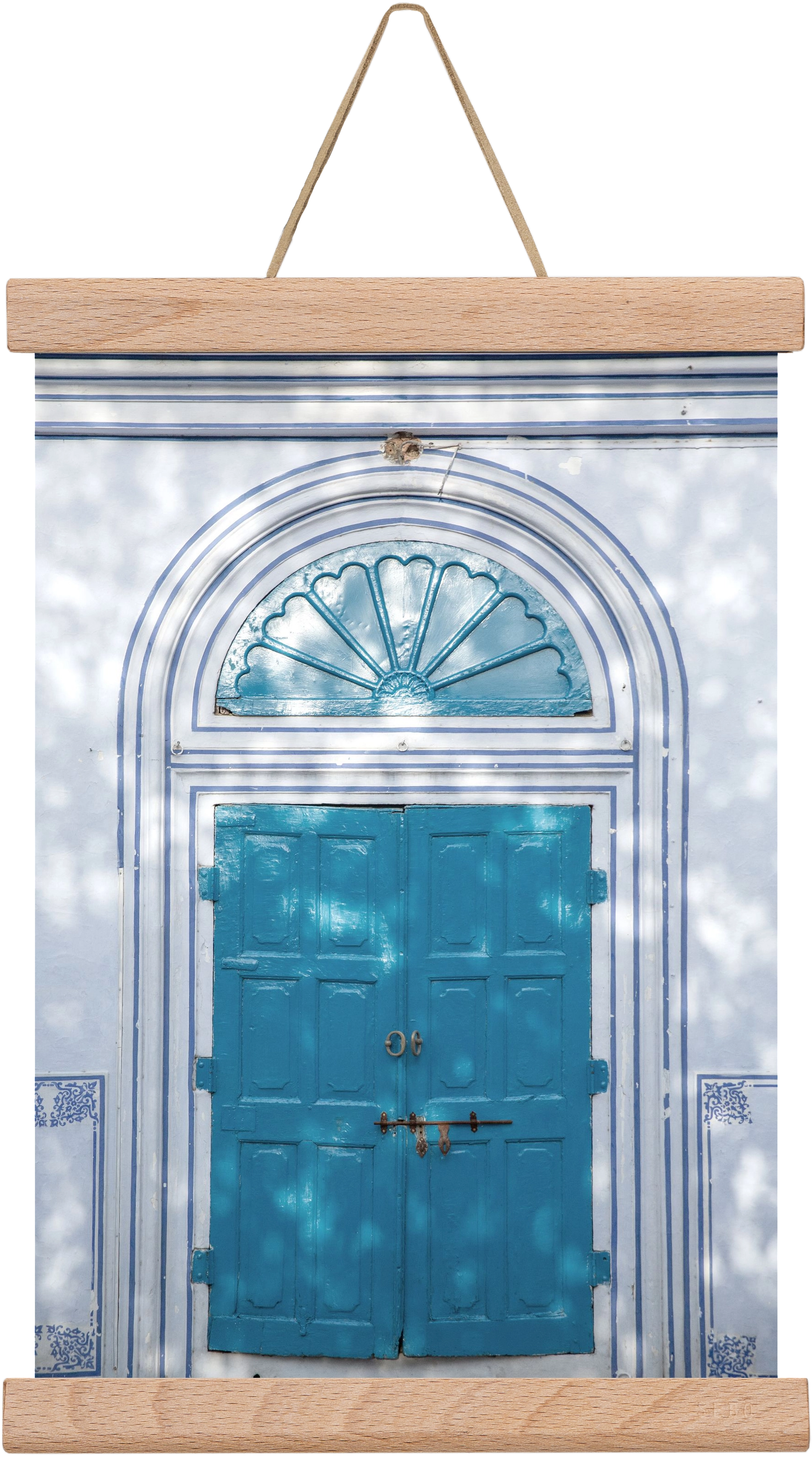 Blue door, 20x30 cm (20x30 cm), Tölgy akasztó