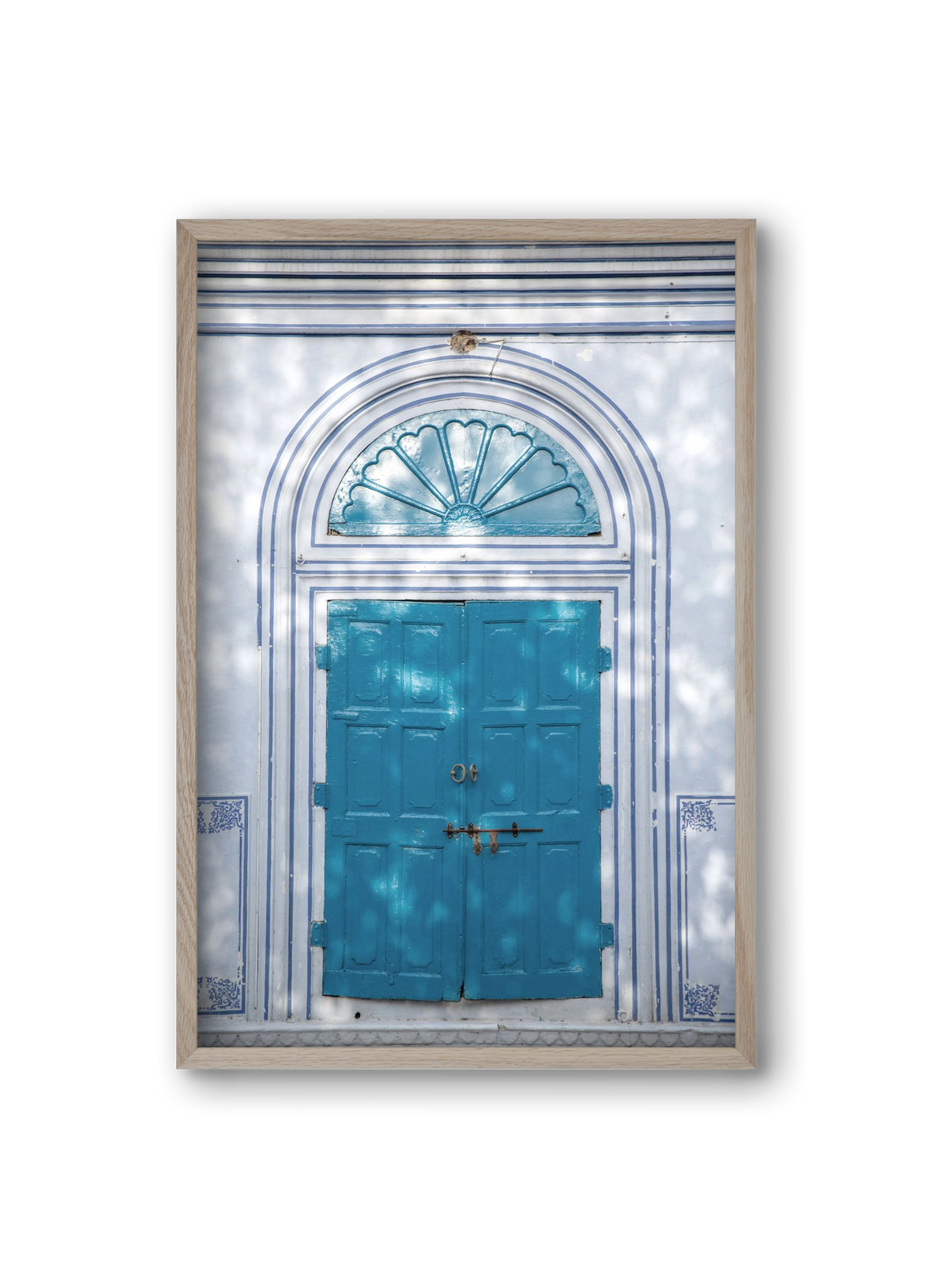 Blue door, 20x30 cm (20x30 cm), Tölgy keret