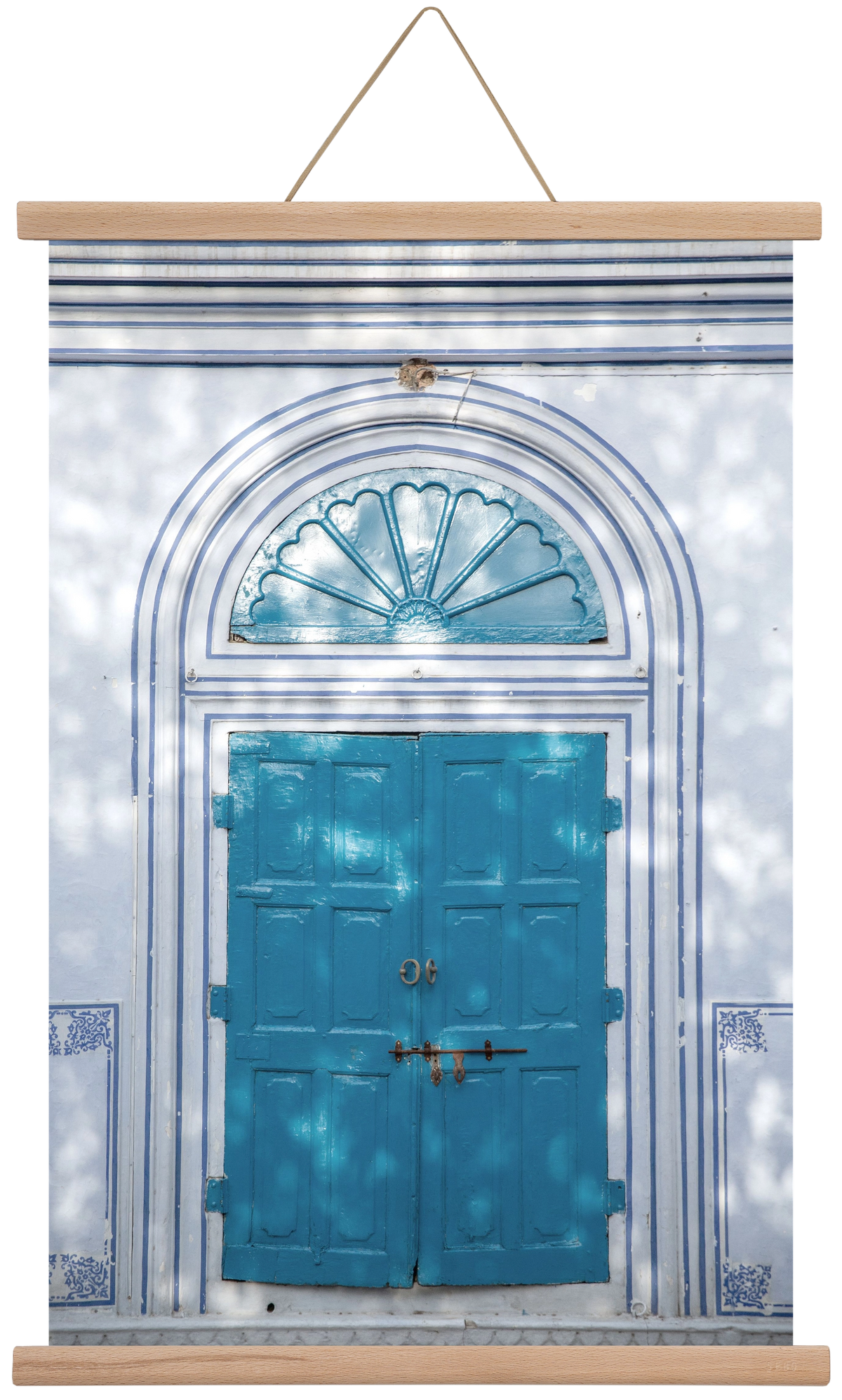 Blue door, 40x60 cm (40x60 cm), Tölgy akasztó