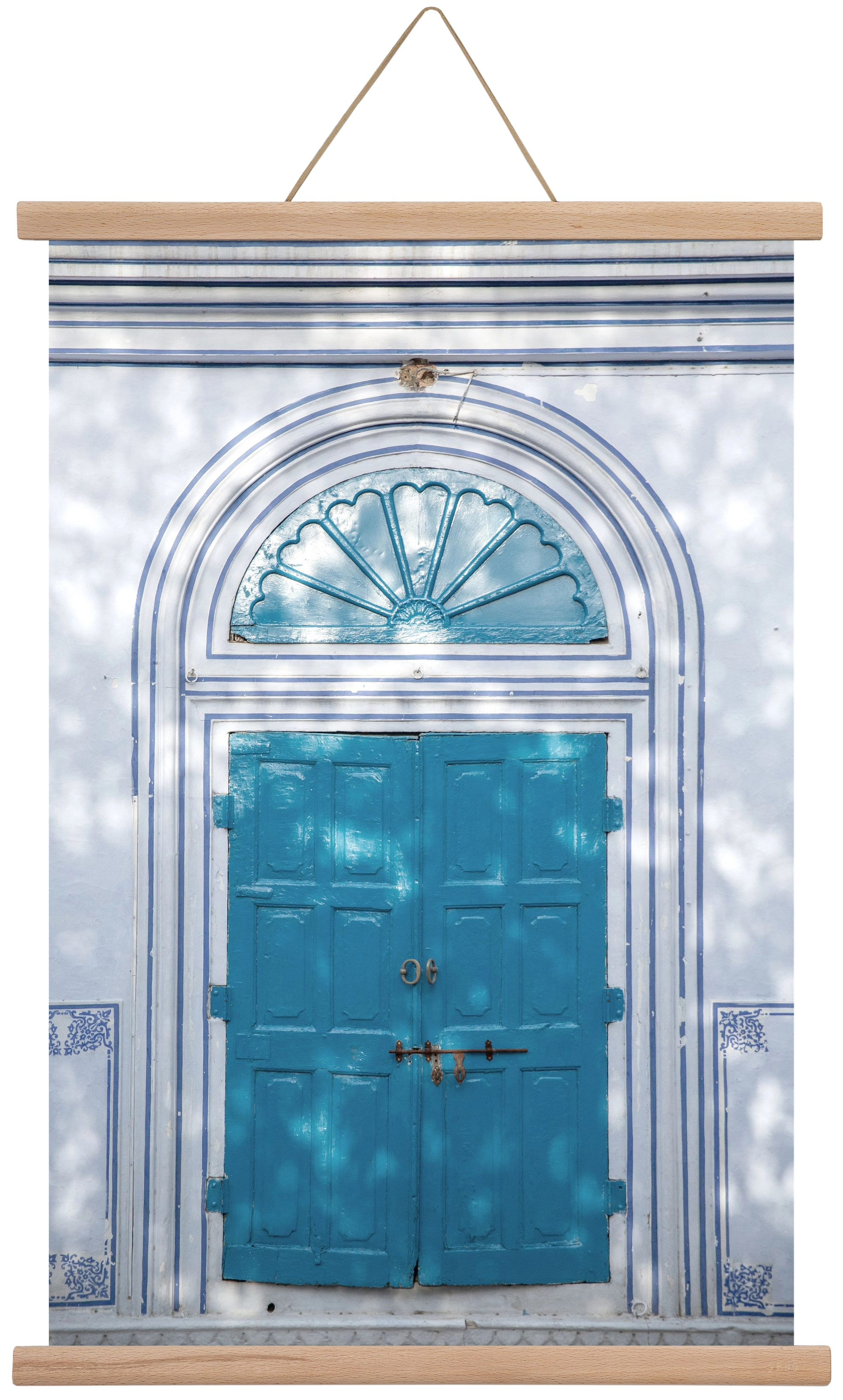Blue door, 40x60 cm (40x60 cm), Tölgy akasztó