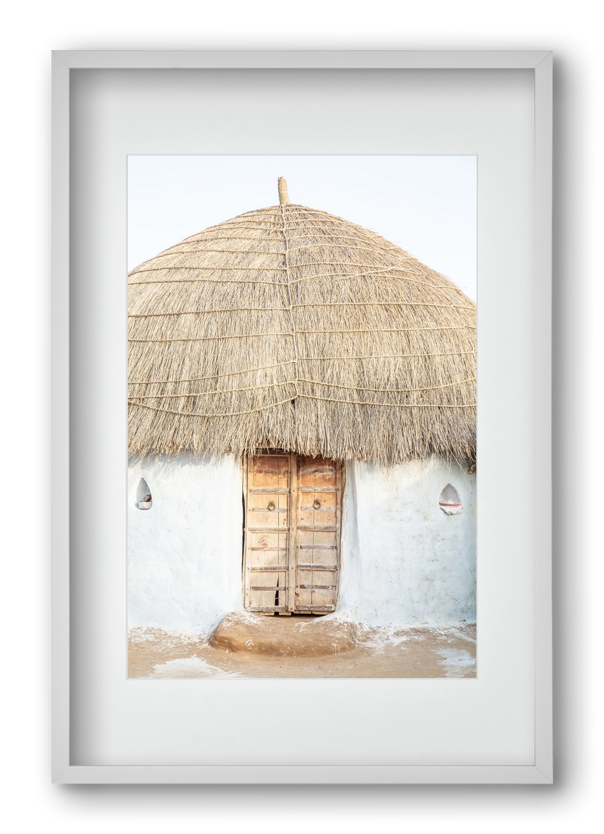 Desert hut, 40x60 cm (30x45 cm), Fehér keret, paszpartuval