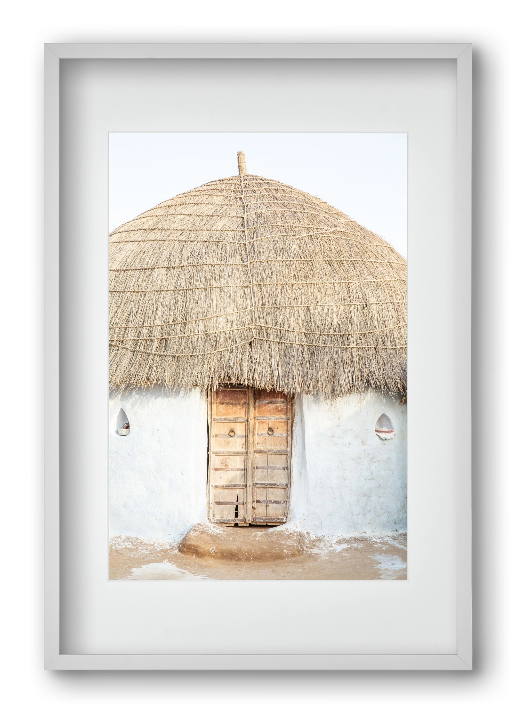 Desert hut, 40x60 cm (30x45 cm), Fehér keret, paszpartuval