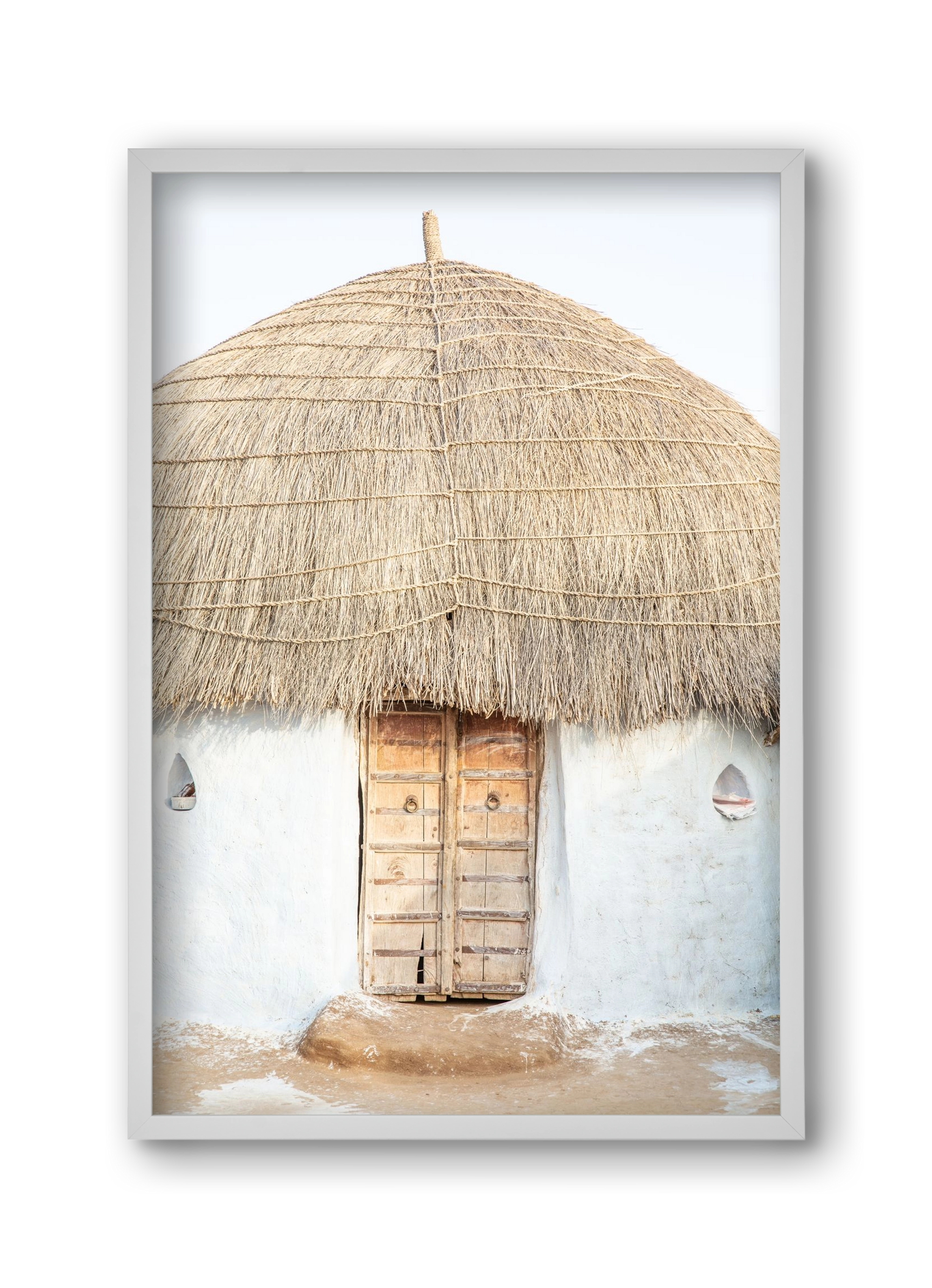 Desert hut, 30x45 cm (30x45 cm), Fehér keret