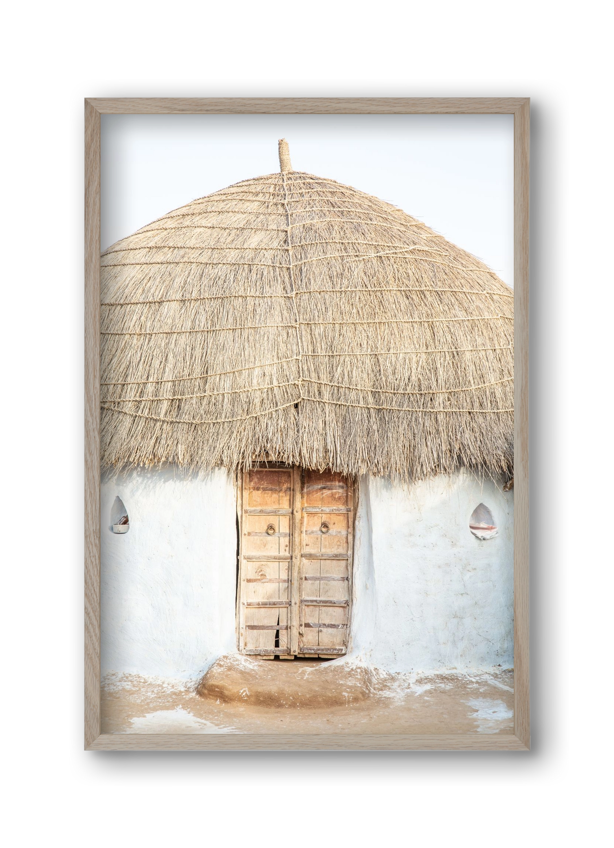 Desert hut, 30x45 cm (30x45 cm), Tölgy keret