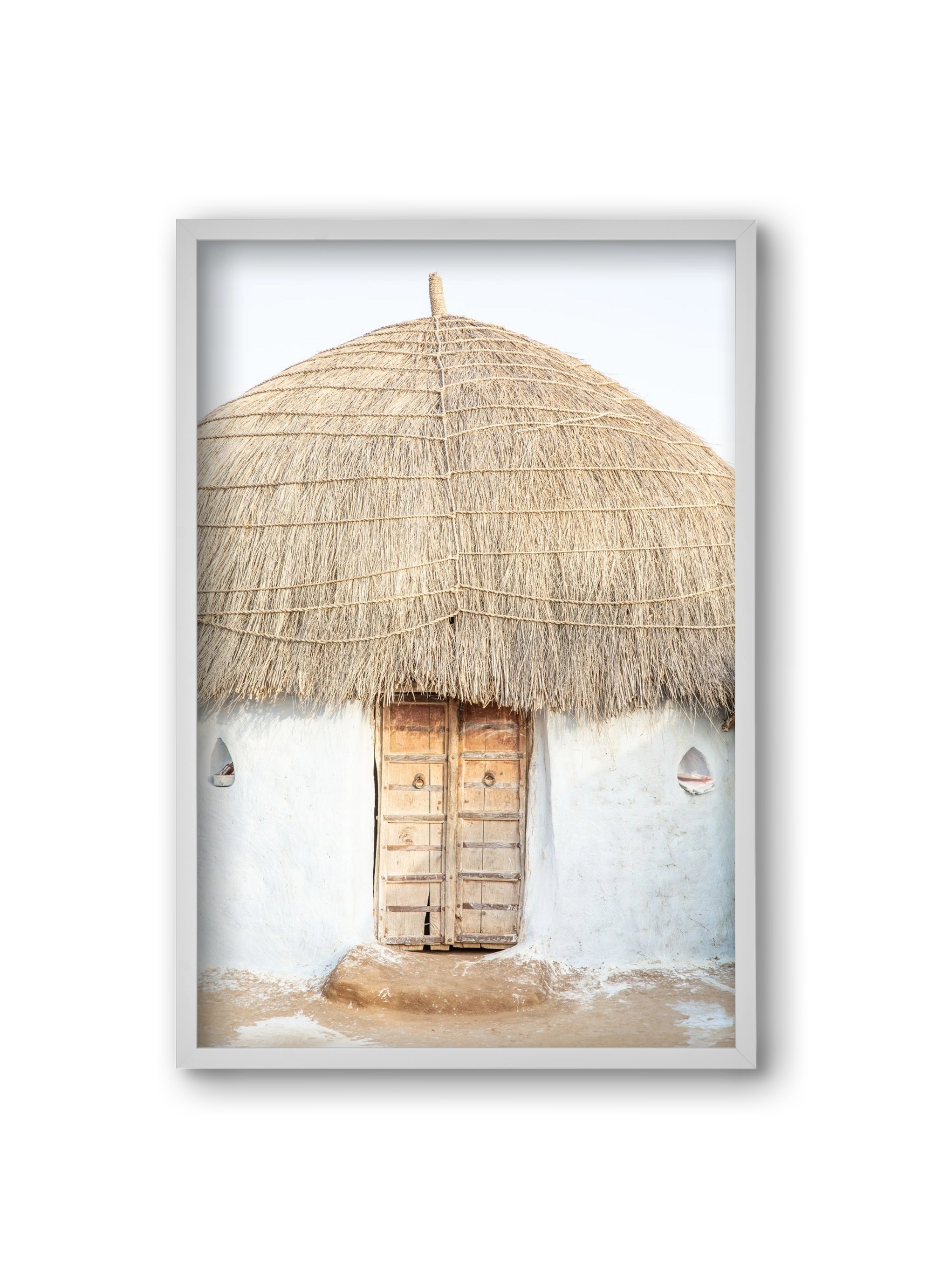 Desert hut, 20x30 cm (20x30 cm), Fehér keret