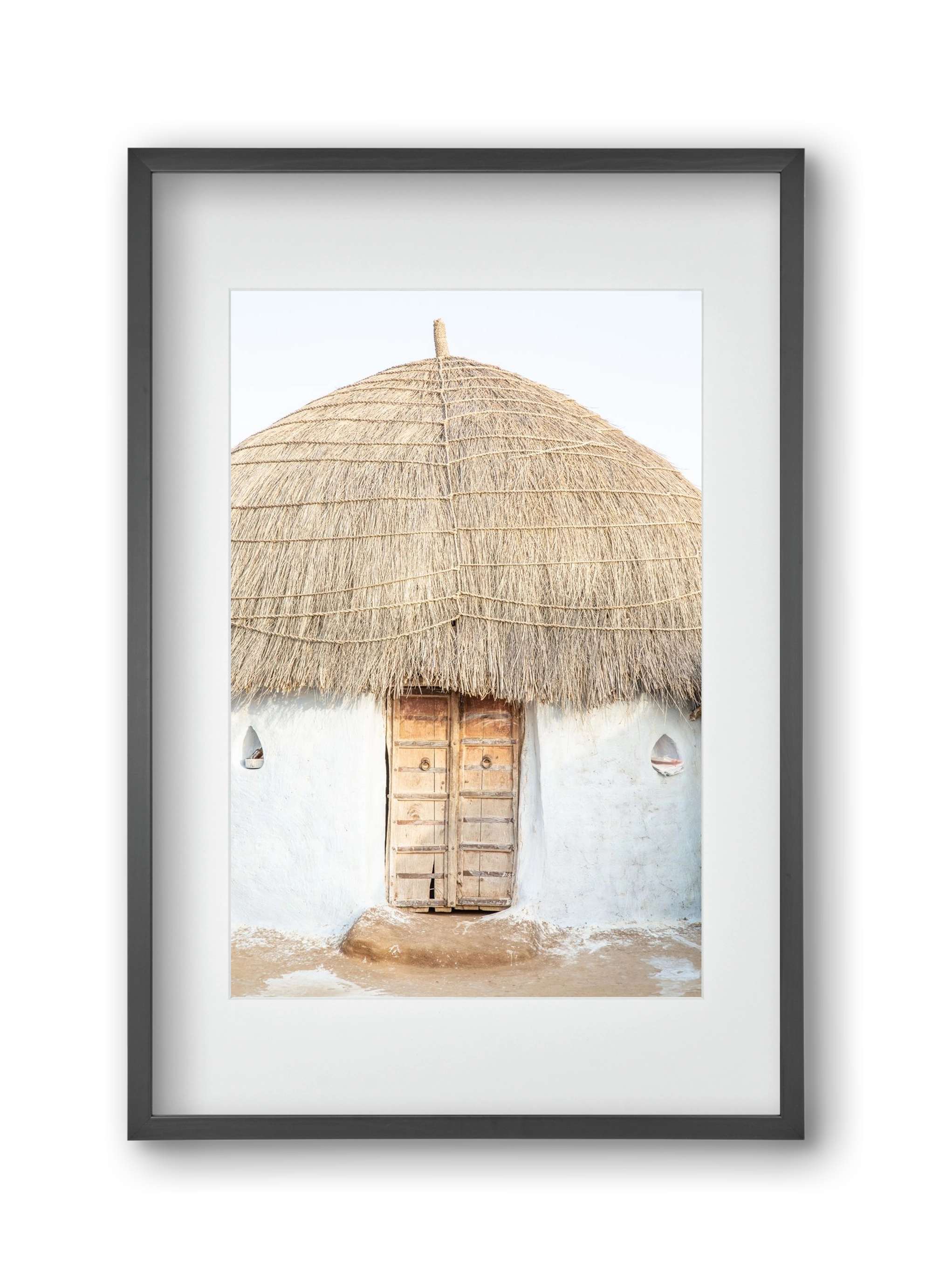 Desert hut, 30x45 cm (20x30 cm), Fekete keret, paszpartuval