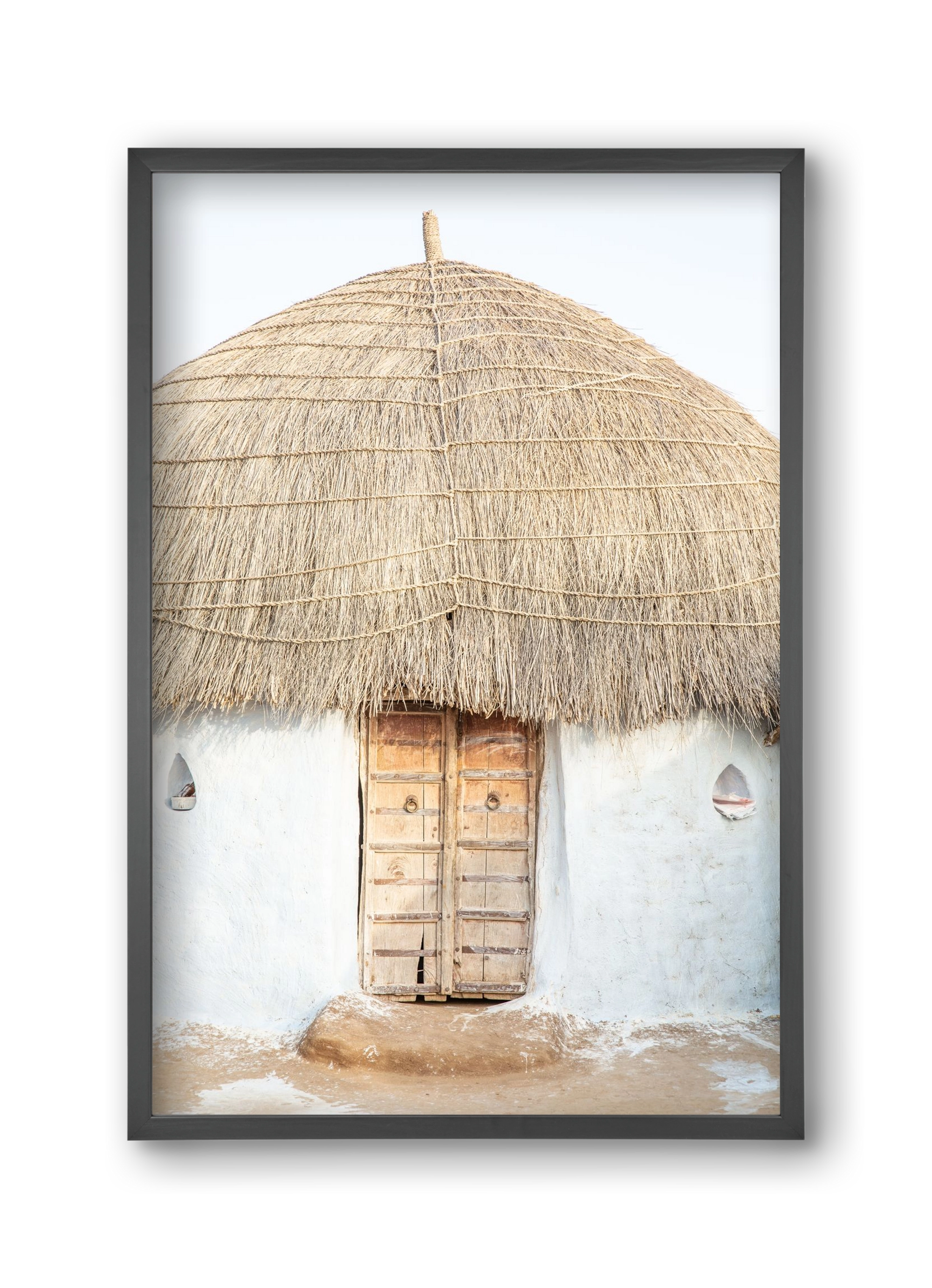 Desert hut, 30x45 cm (30x45 cm), Fekete keret