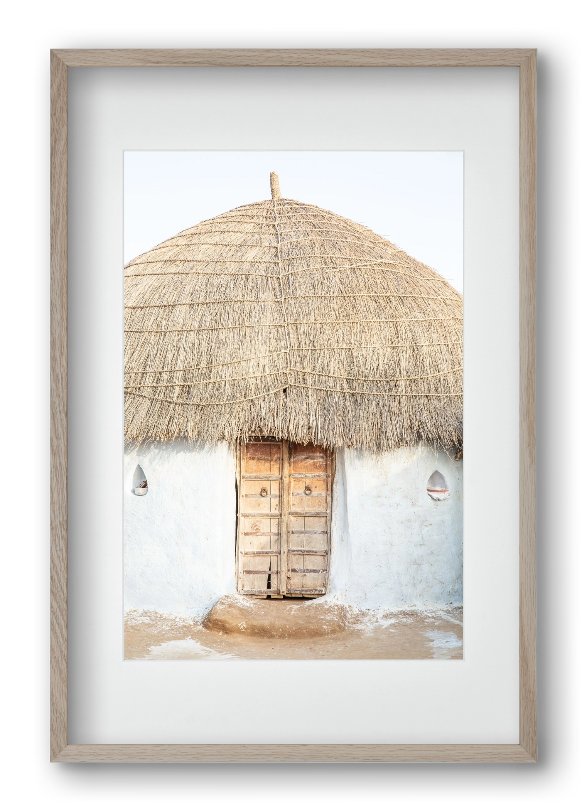 Desert hut, 40x60 cm (30x45 cm), Tölgy keret, paszpartuval