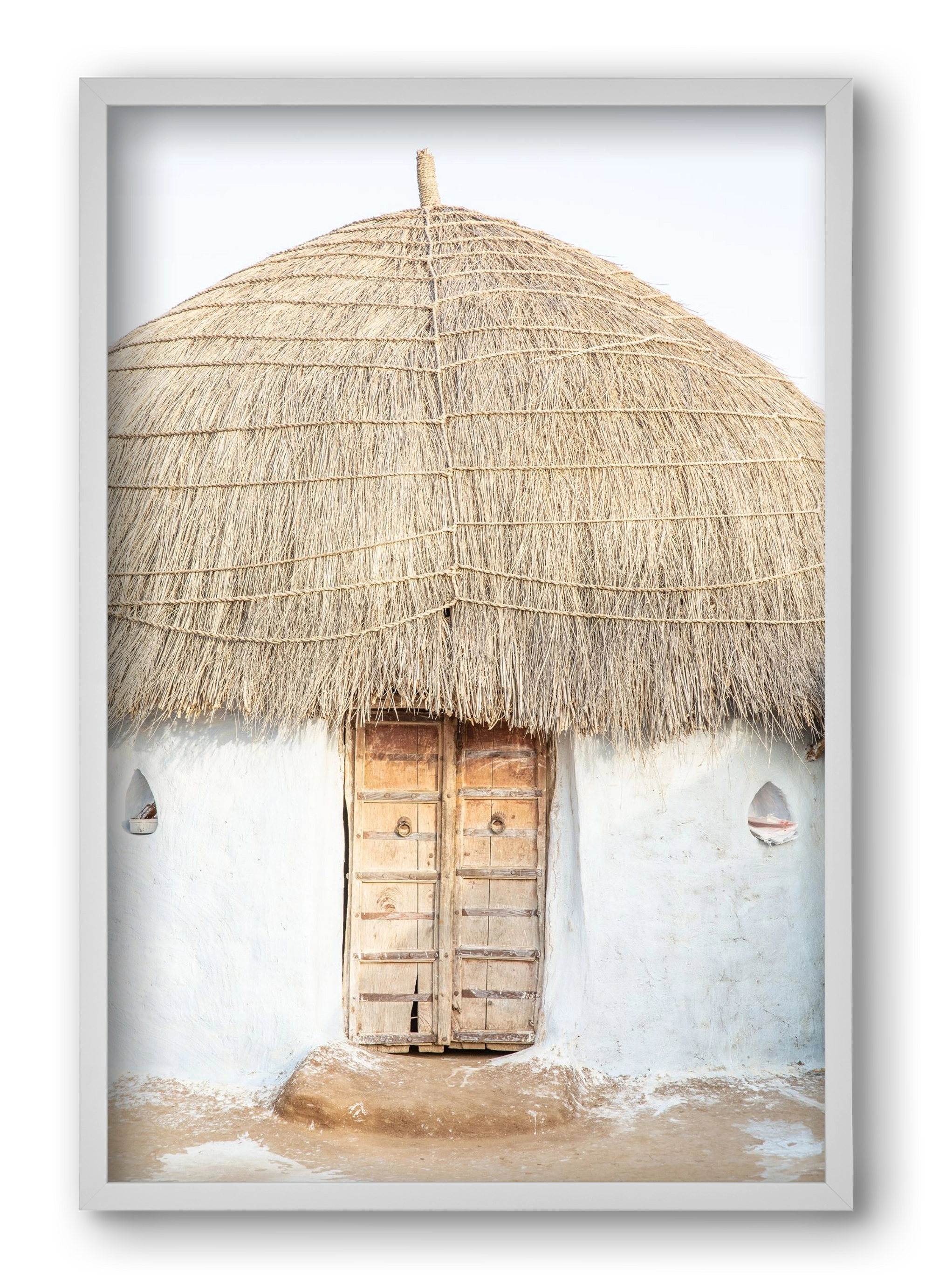 Desert hut, 40x60 cm (40x60 cm), Fehér keret