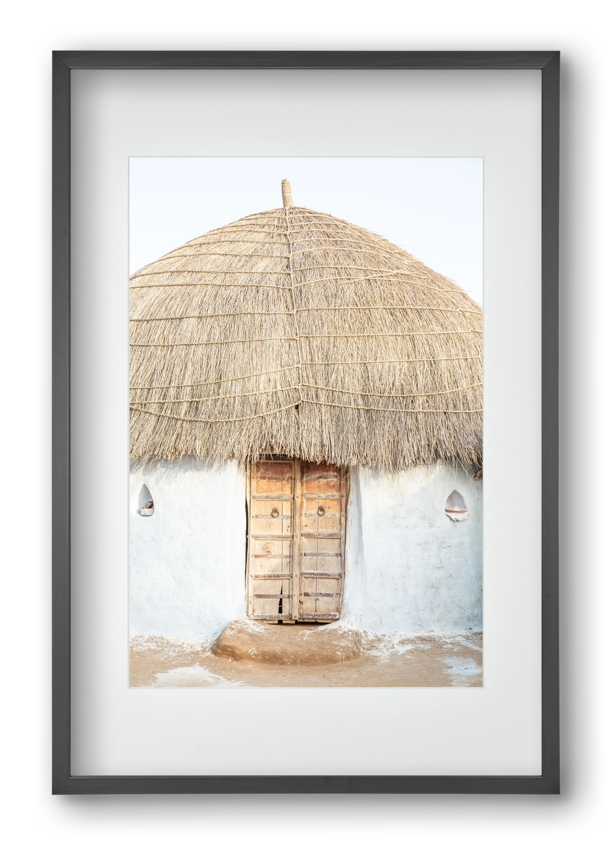 Desert hut, 40x60 cm (30x45 cm), Fekete keret, paszpartuval