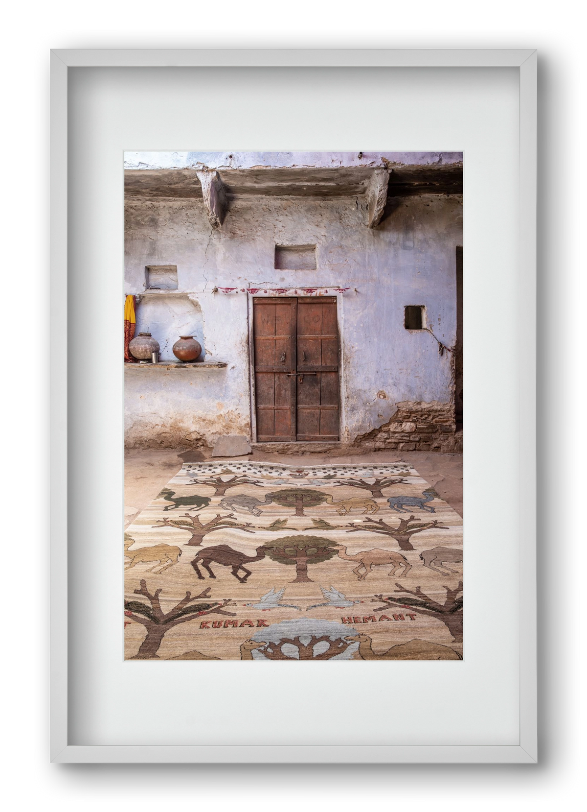 Magic carpet, 40x60 cm (30x45 cm), Fehér keret, paszpartuval