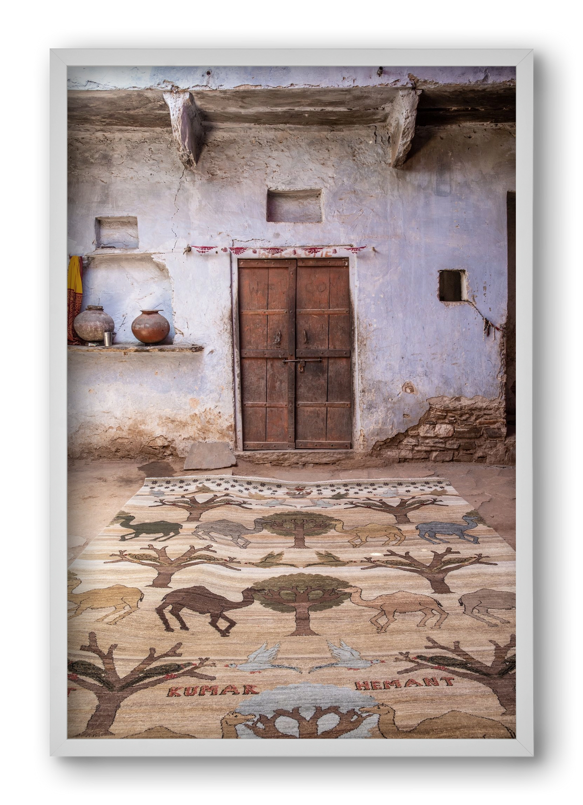 Magic carpet, 40x60 cm (40x60 cm), Fehér keret