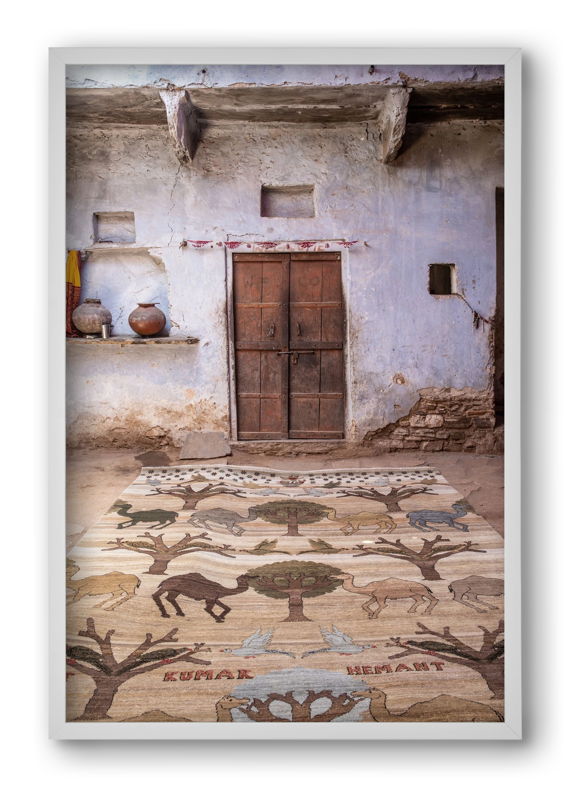 Magic carpet, 40x60 cm (40x60 cm), Fehér keret