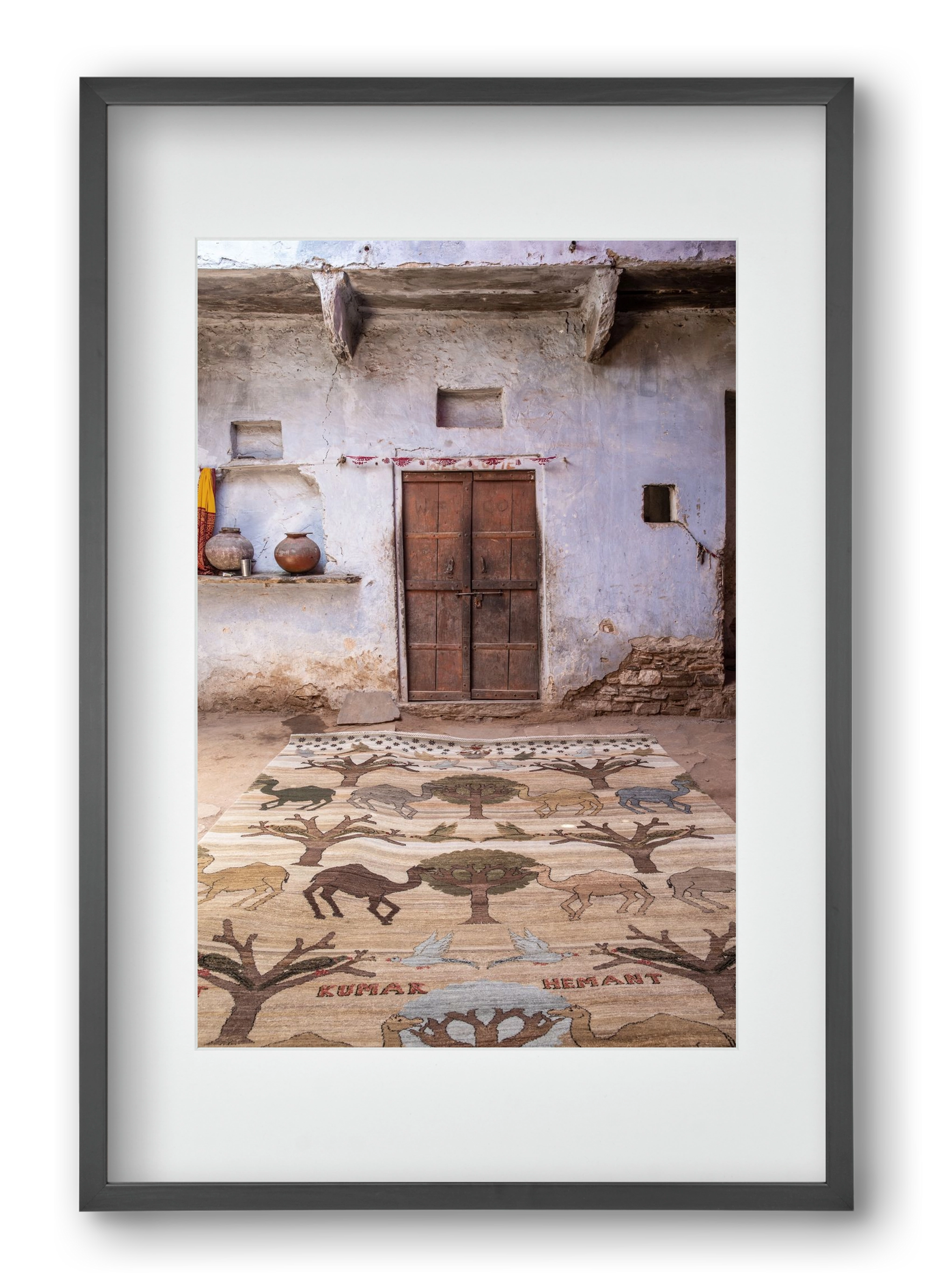 Magic carpet, 40x60 cm (30x45 cm), Fekete keret, paszpartuval