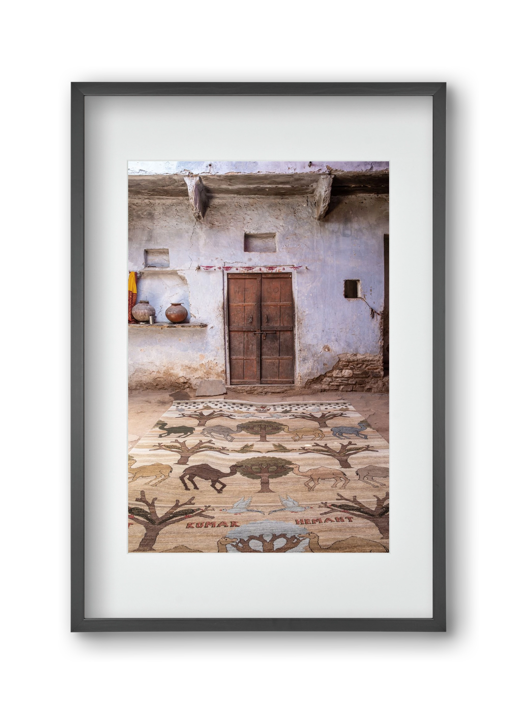 Magic carpet, 30x45 cm (20x30 cm), Fekete keret, paszpartuval