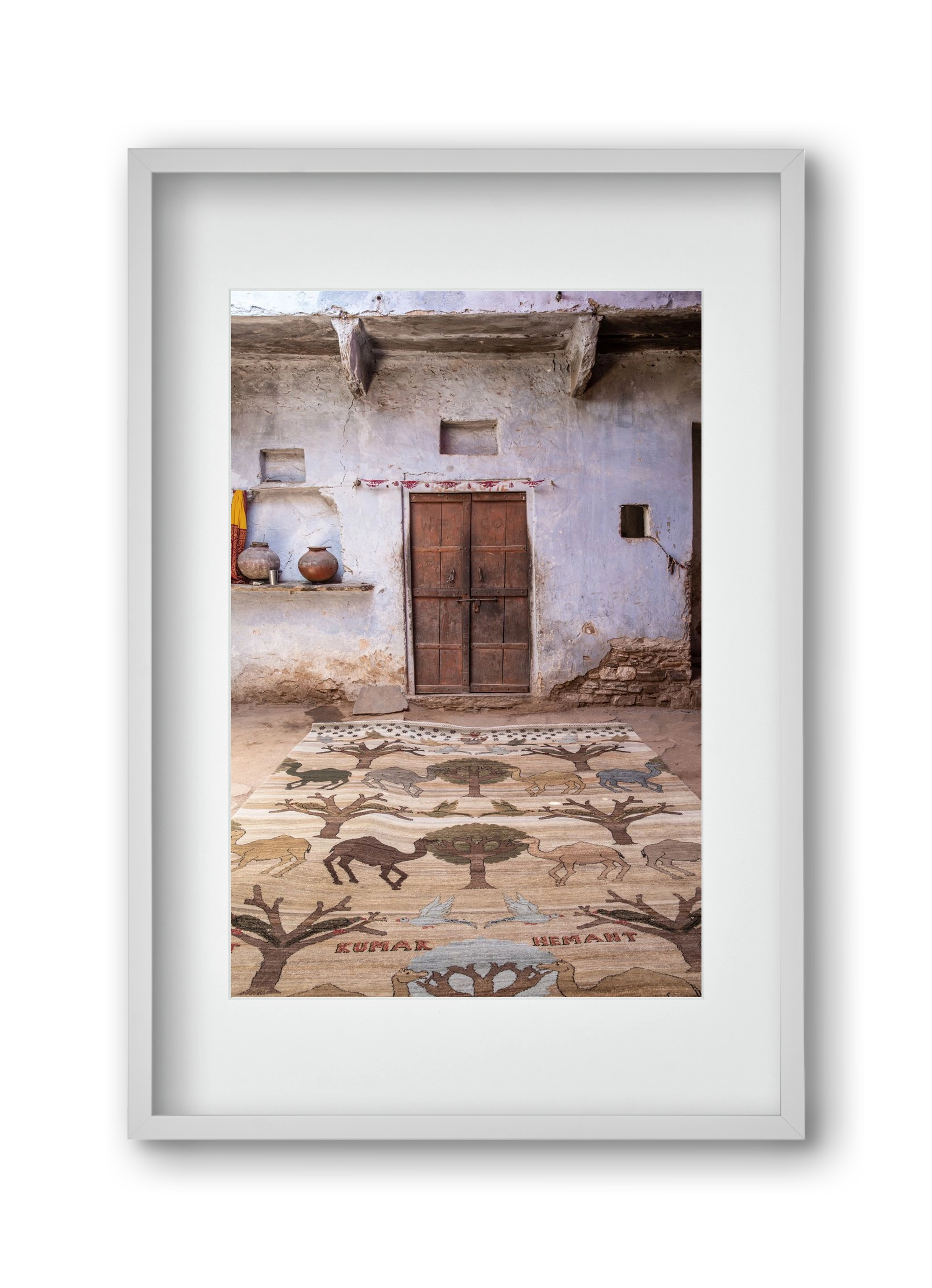 Magic carpet, 30x45 cm (20x30 cm), Fehér keret, paszpartuval