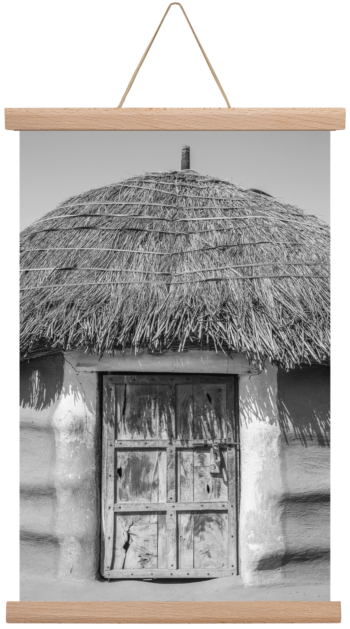 mud hut, 30x45 cm (30x45 cm), Tölgy akasztó